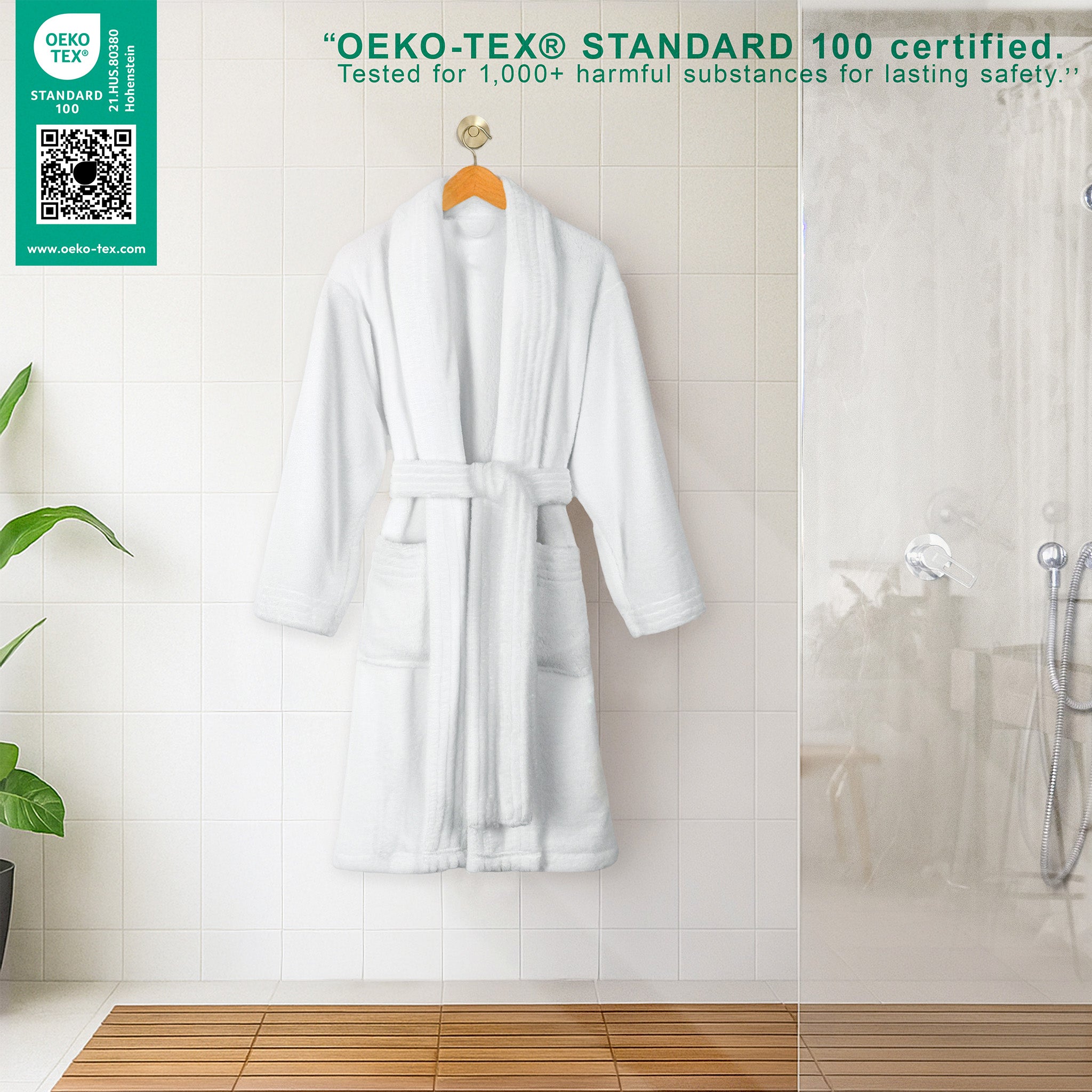 American Soft Linen Luxury Women’s Fleece Bathrobe – Ultra Soft, Warm & Lightweight Plush Robe