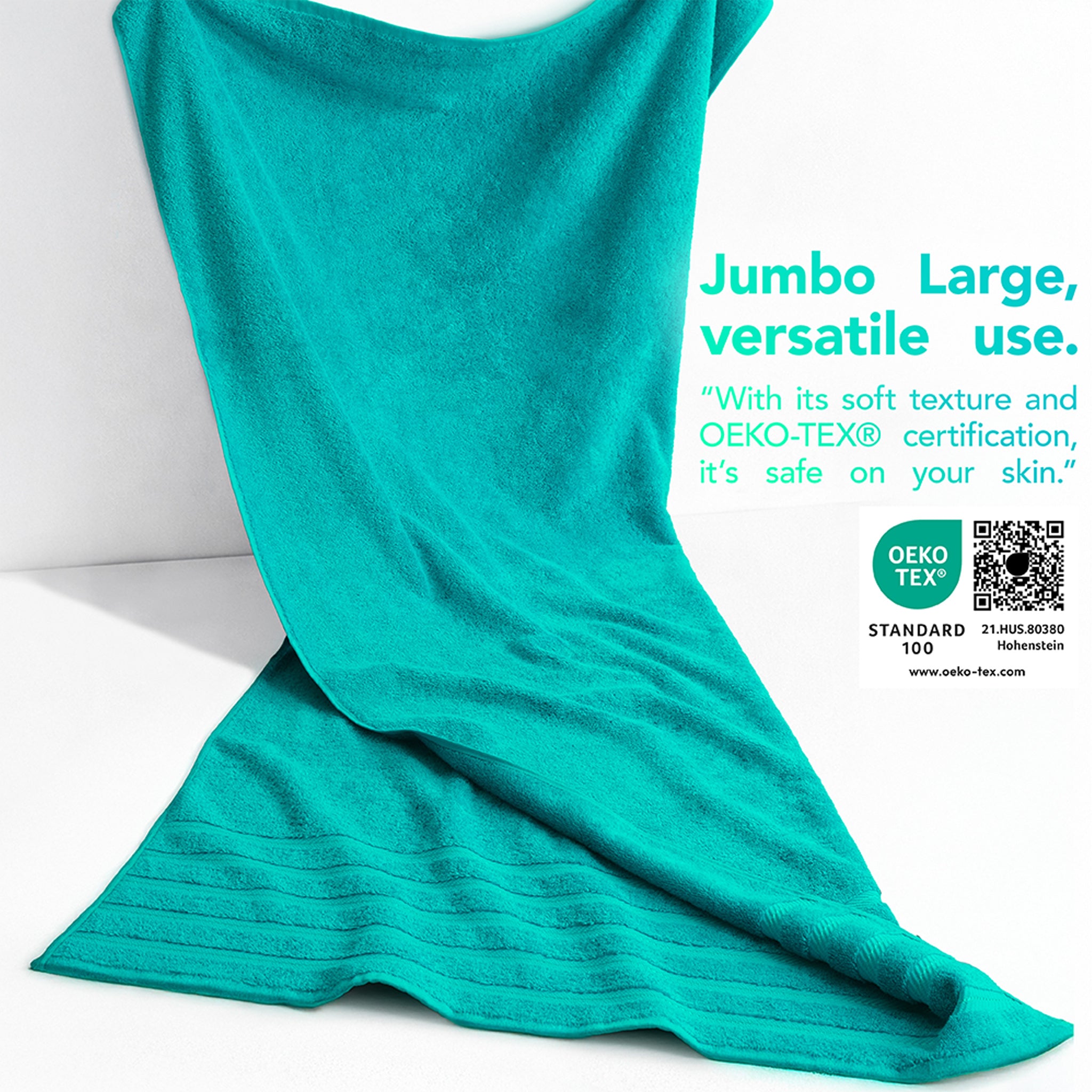 35x70 Inch Premium Bath Sheet JUMBO 100% Cotton Turkish Towels, Extremely Soft, Luxury, Extra Large Bath Towel (BEST CHOICE)