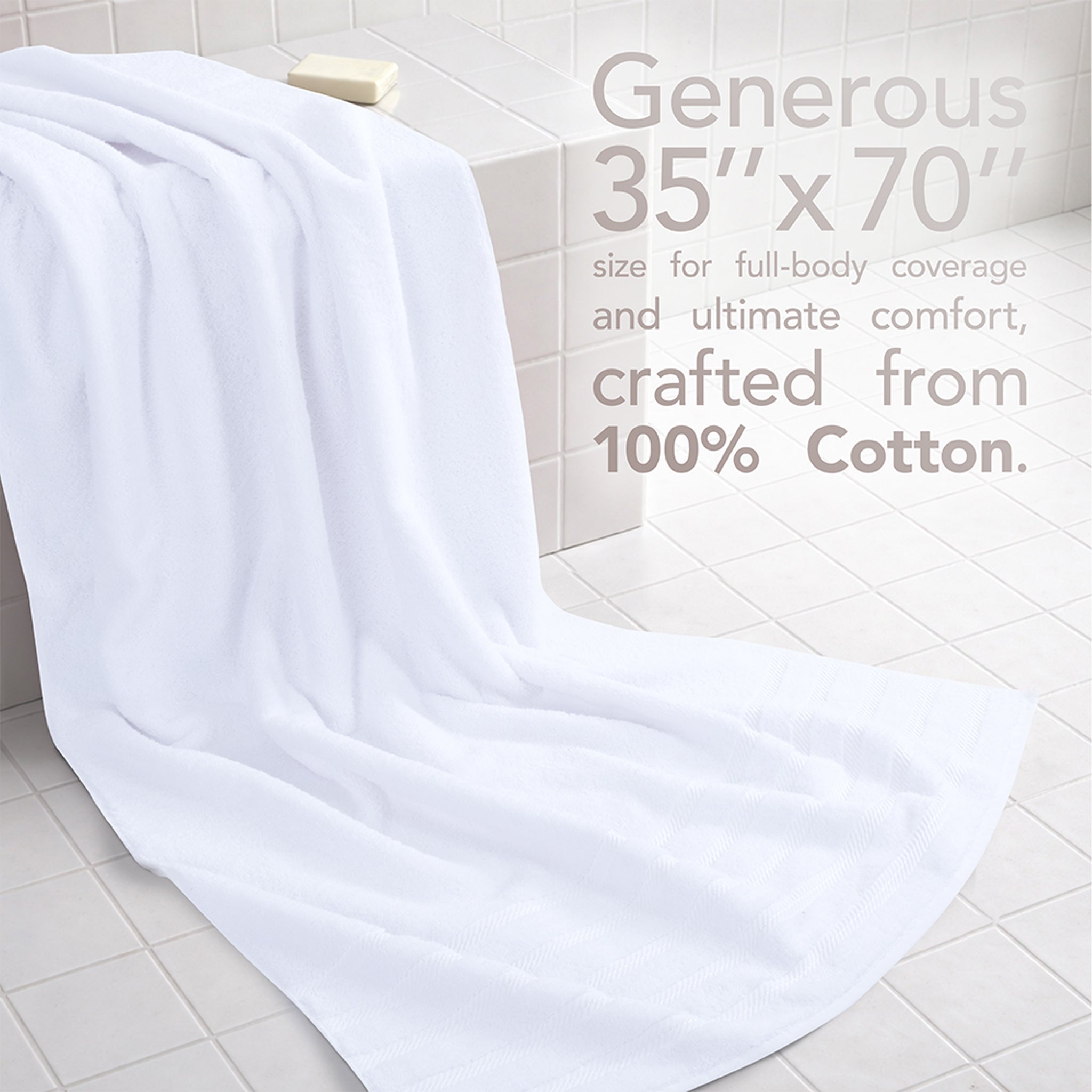 35x70 Inch Premium Bath Sheet JUMBO 100% Cotton Turkish Towels, Extremely Soft, Luxury, Extra Large Bath Towel (BEST CHOICE)