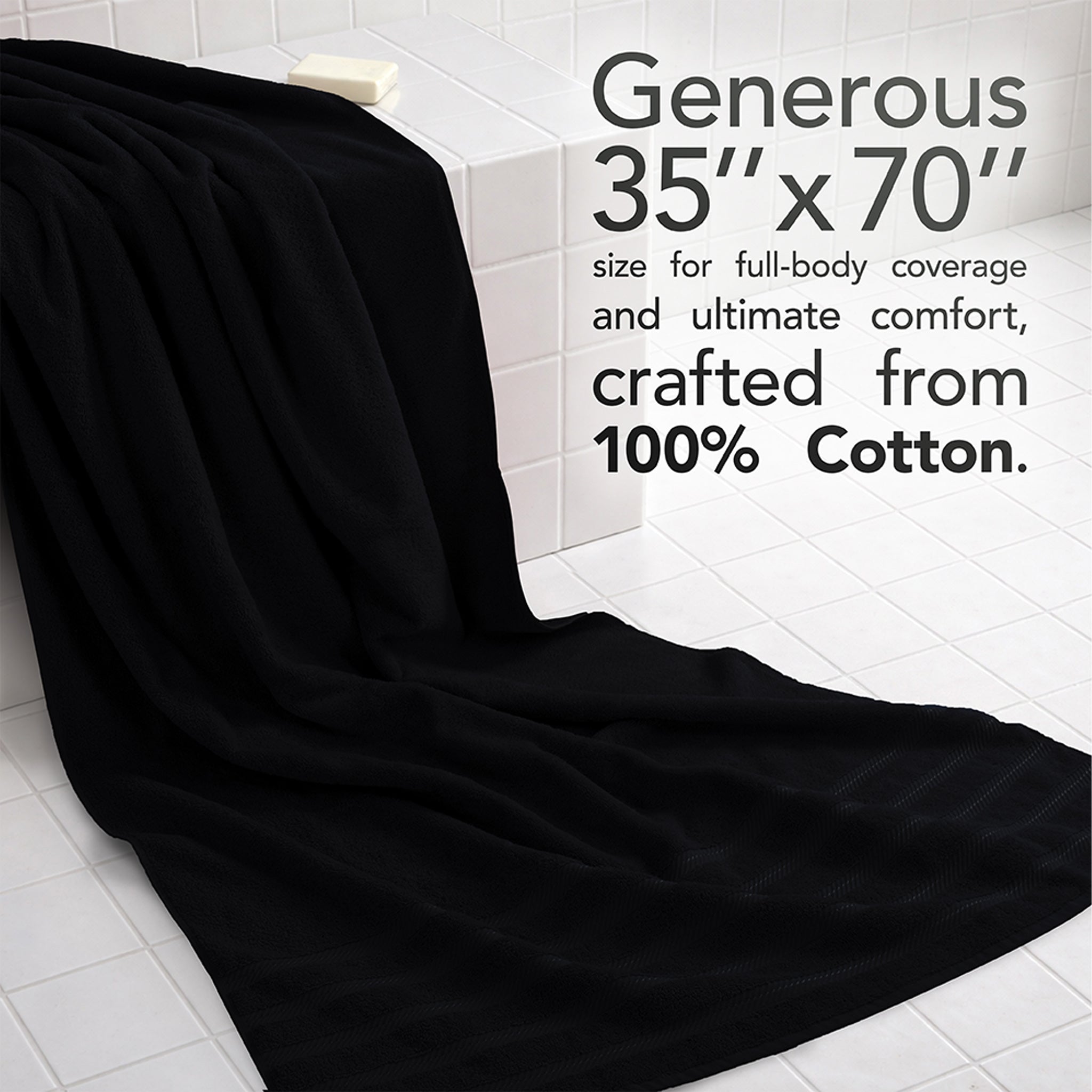 35x70 Inch Premium Bath Sheet JUMBO 100% Cotton Turkish Towels, Extremely Soft, Luxury, Extra Large Bath Towel (BEST CHOICE)