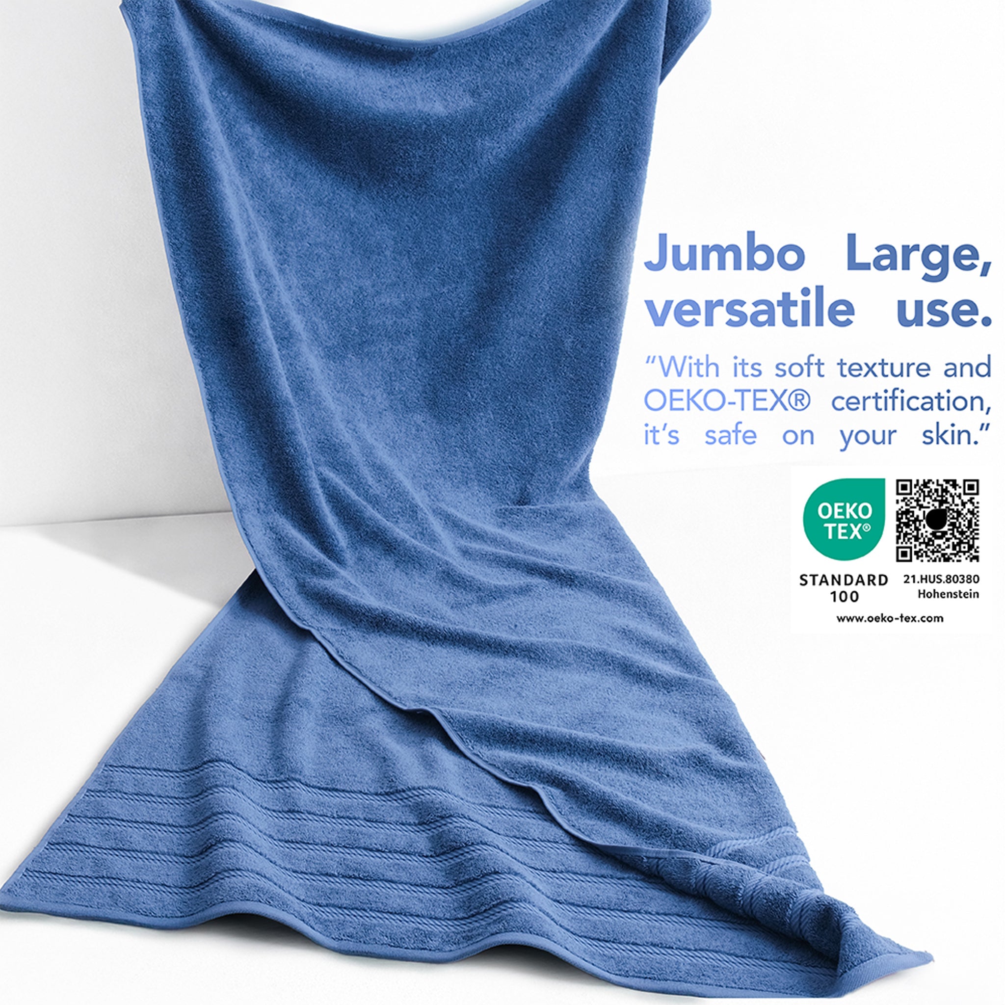 35x70 Inch Premium Bath Sheet JUMBO 100% Cotton Turkish Towels, Extremely Soft, Luxury, Extra Large Bath Towel (BEST CHOICE)