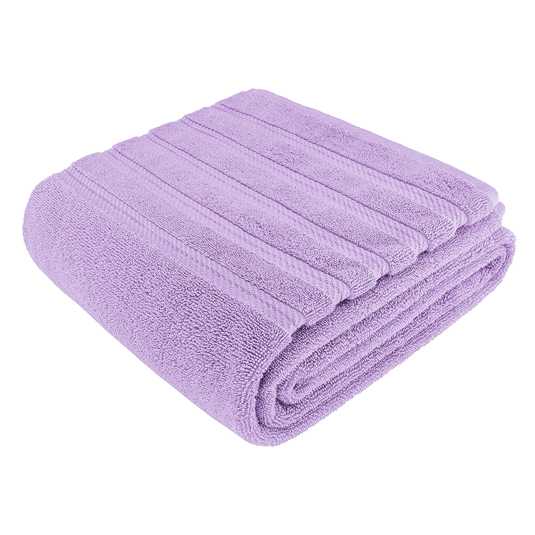 American Soft Linen jumbo bath sheet 35x70, extra large 100% cotton bath towels for Airbnb hotel lilac-6