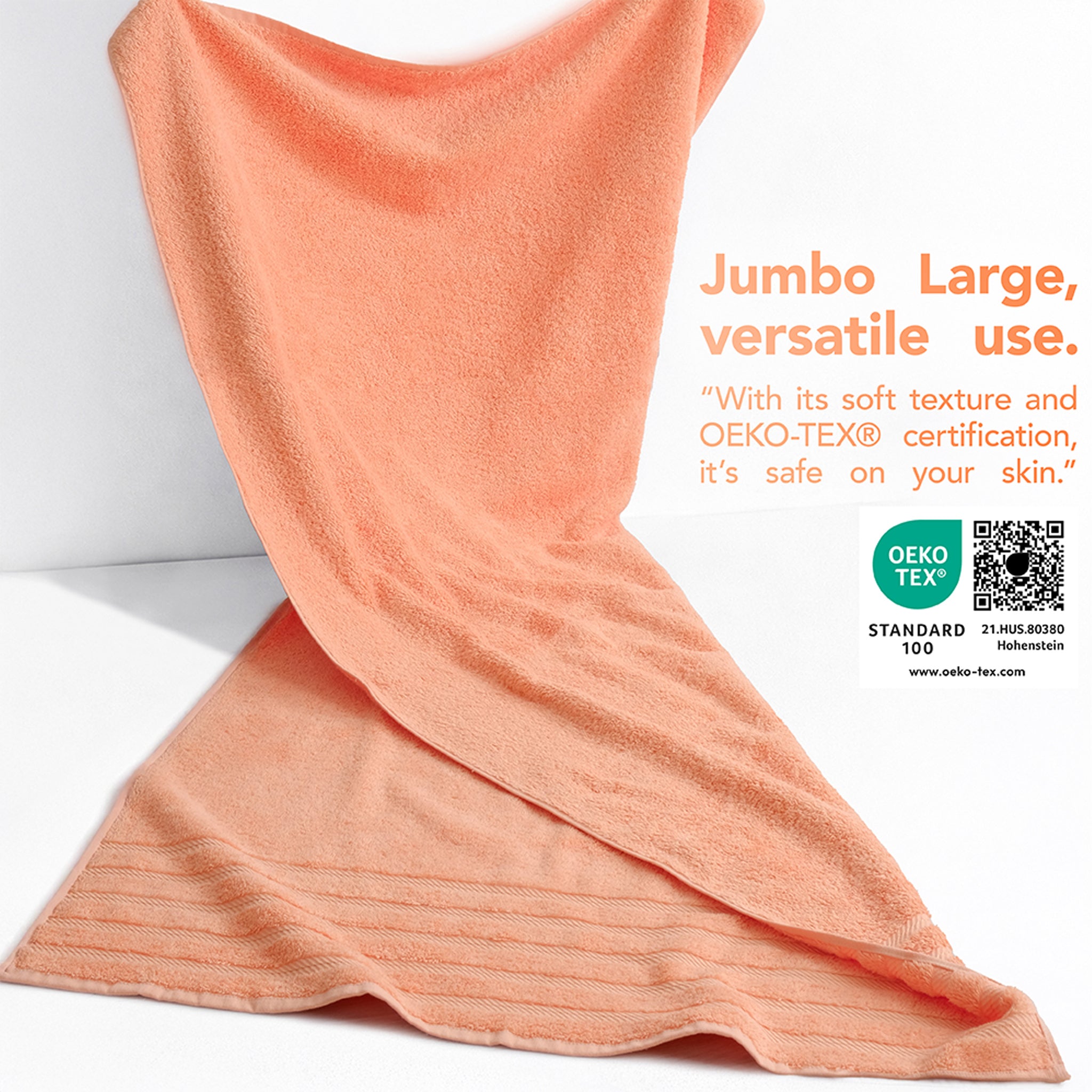 35x70 Inch Premium Bath Sheet JUMBO 100% Cotton Turkish Towels, Extremely Soft, Luxury, Extra Large Bath Towel (BEST CHOICE)