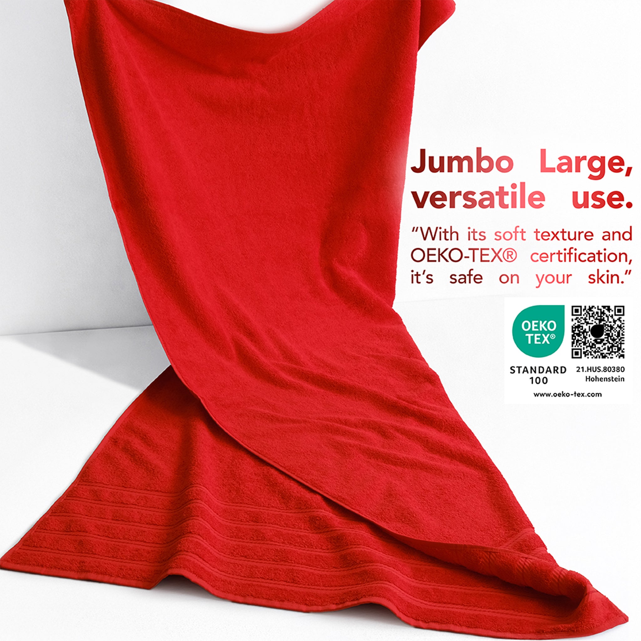 35x70 Inch Premium Bath Sheet JUMBO 100% Cotton Turkish Towels, Extremely Soft, Luxury, Extra Large Bath Towel (BEST CHOICE)