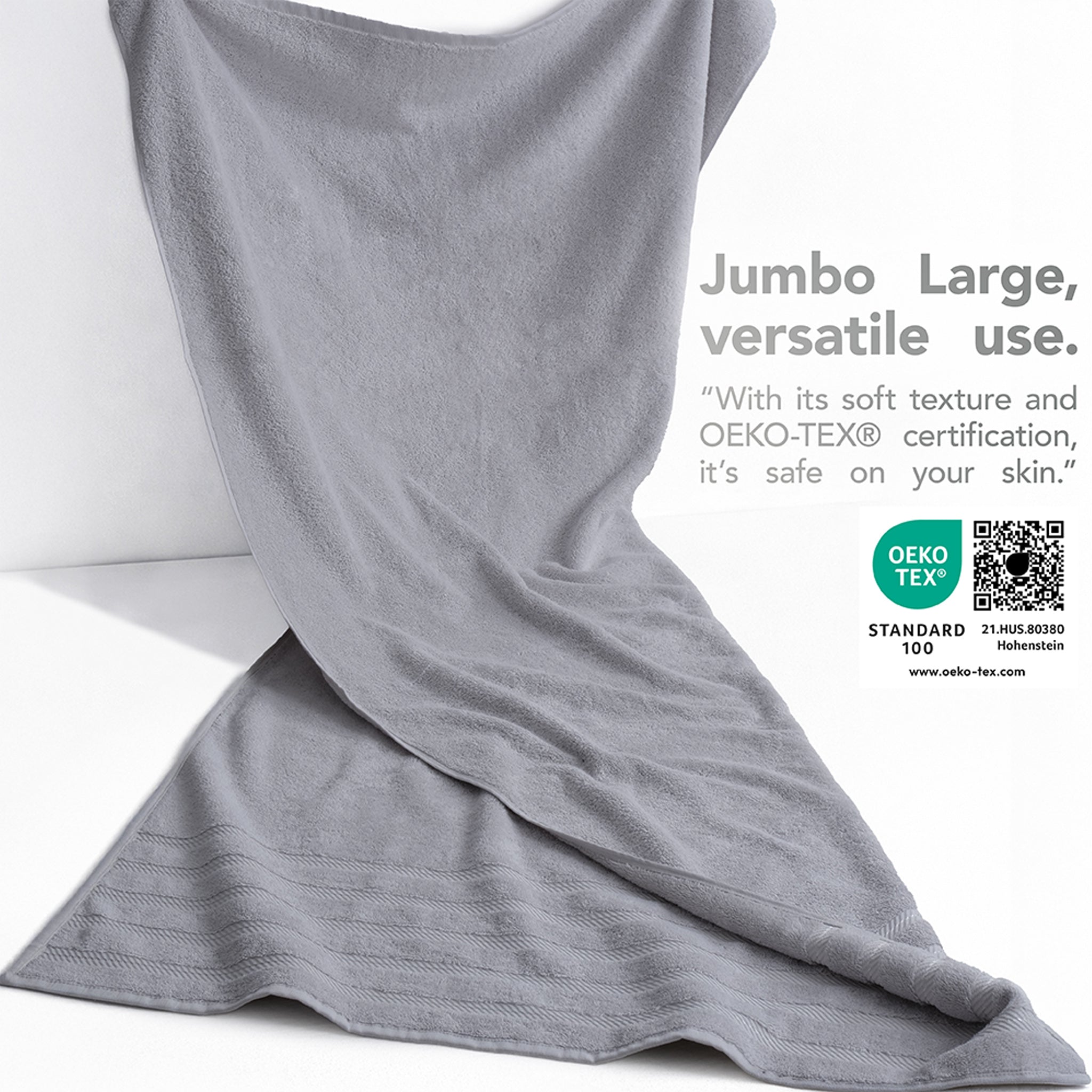 35x70 Inch Premium Bath Sheet JUMBO 100% Cotton Turkish Towels, Extremely Soft, Luxury, Extra Large Bath Towel (BEST CHOICE)