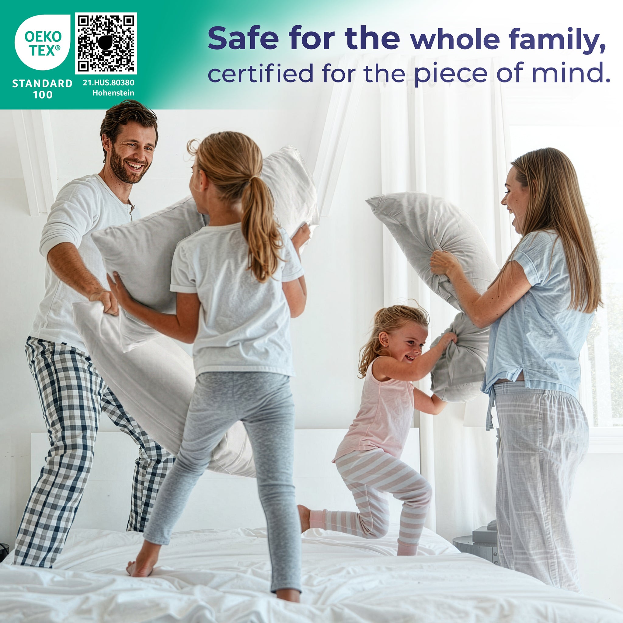 American Soft Linen 100% Cotton Sateen Pillowcase Set (2 Piece) - Soft, Breathable, Hotel Quality Pillow Covers