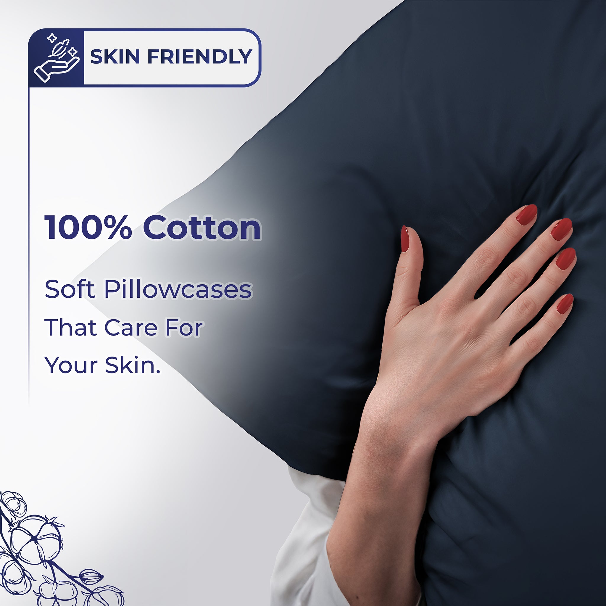 American Soft Linen 100% Cotton Sateen Pillowcase Set (2 Piece) - Soft, Breathable, Hotel Quality Pillow Covers