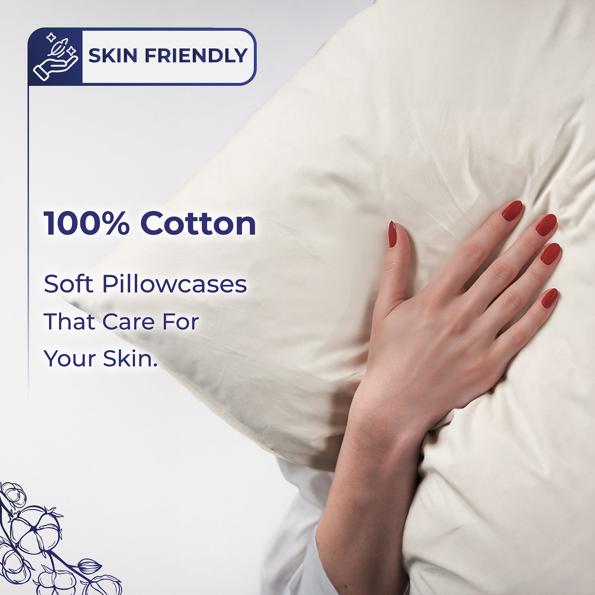 American Soft Linen 100% Cotton Sateen Pillowcase Set (2 Piece) - Soft, Breathable, Hotel Quality Pillow Covers