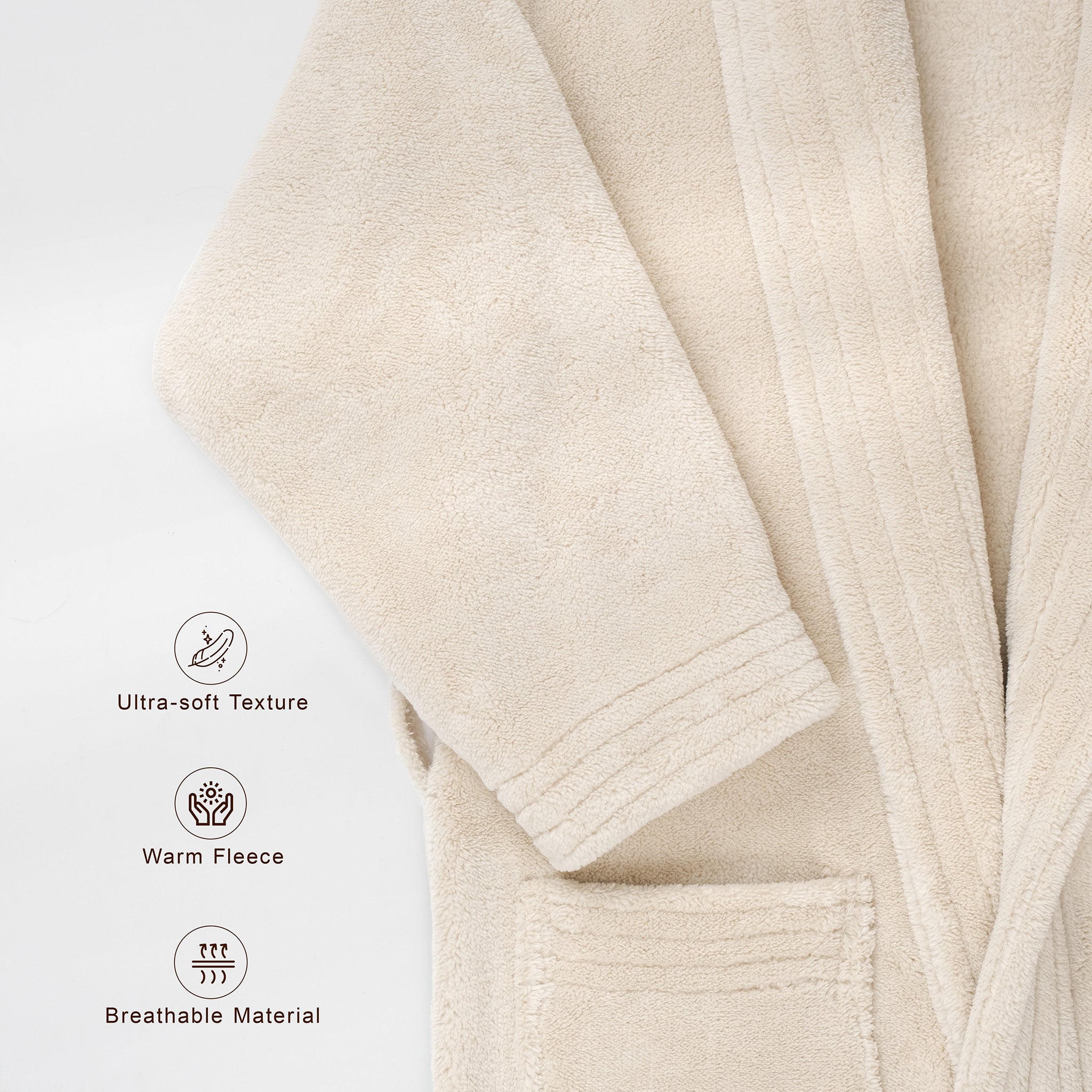 American Soft Linen Luxury Men’s Fleece Bathrobe – Ultra Soft, Warm & Lightweight Plush Robe Wholesale