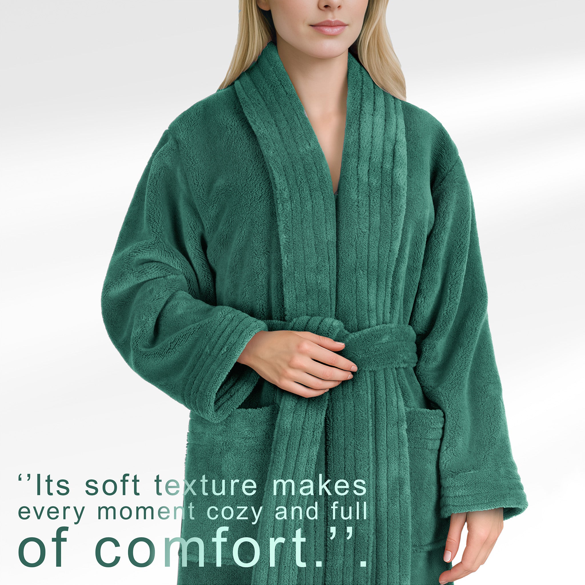 American Soft Linen Luxury Women’s Fleece Bathrobe – Ultra Soft, Warm & Lightweight Plush Robe Wholesale