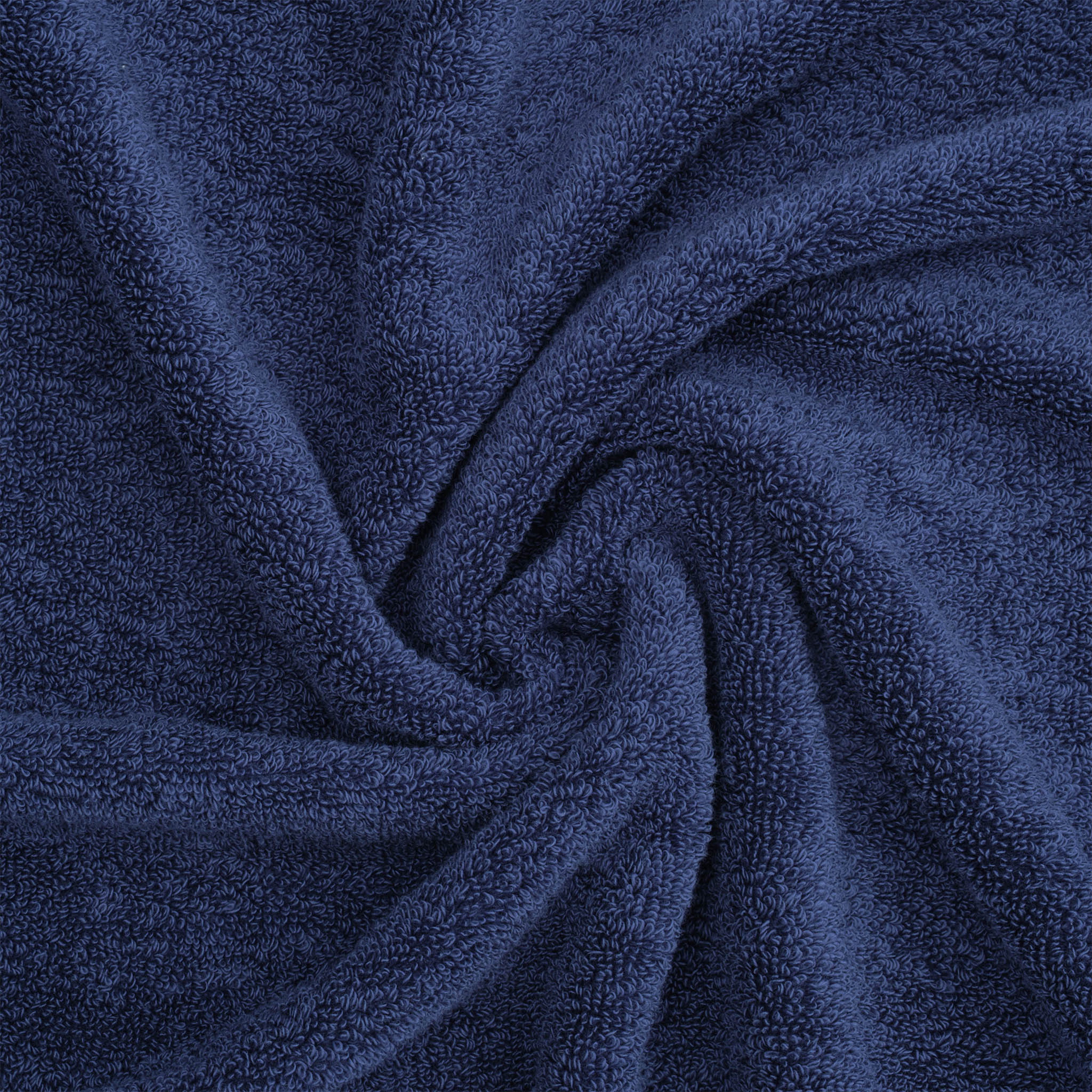 Salem 6 Piece 100% Turkish Combed Cotton Luxury Bath Towel Set - navy-blue-8