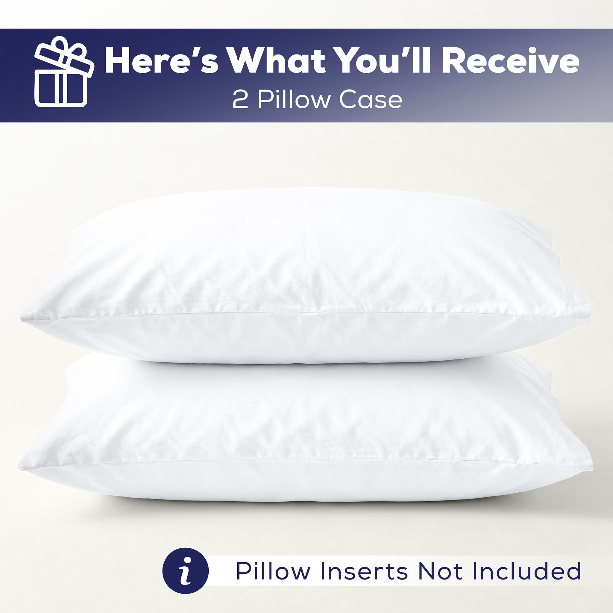 American Soft Linen 100% Washed Cotton Percale Pillowcase Set (2 Pack) – Soft Breathable Pillow Covers