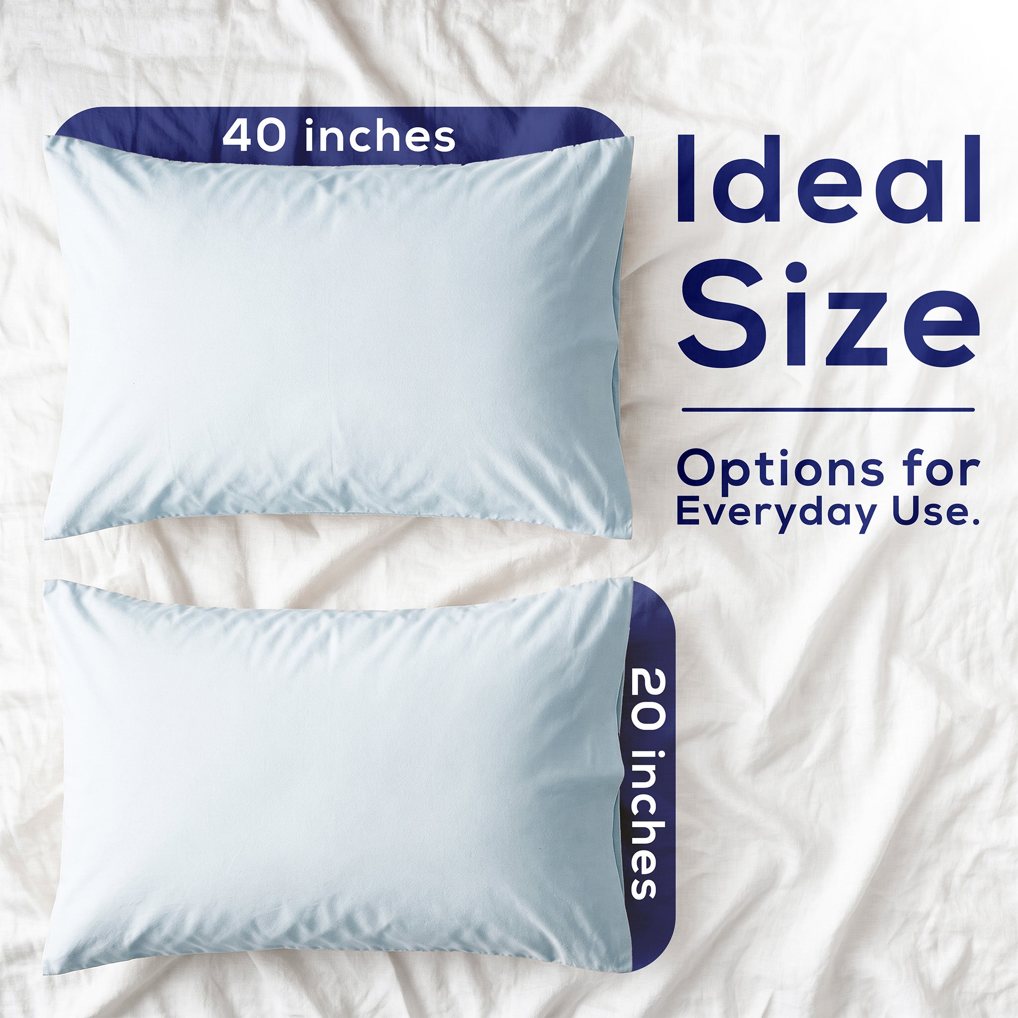 American Soft Linen 100% Washed Cotton Percale Pillowcase Set (2 Pack) – Soft Breathable Pillow Covers