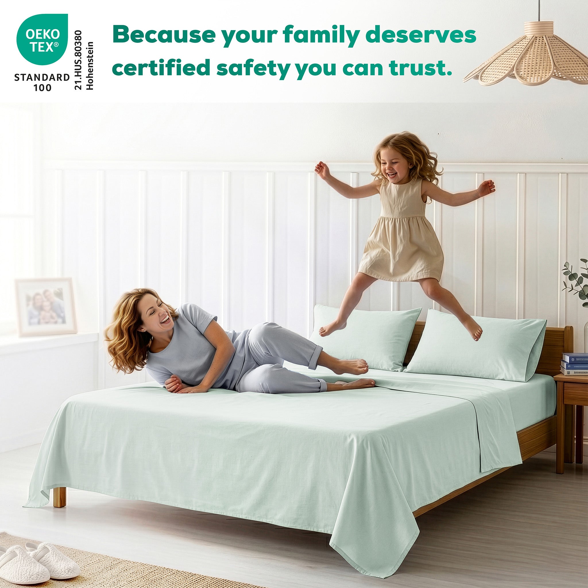 American Soft Linen 100% Washed Cotton Percale Sheet Set – Soft Breathable Bedding with Pillowcases