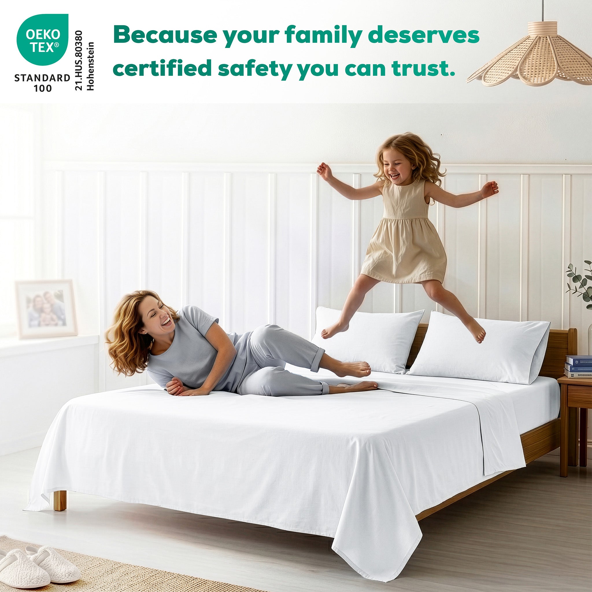 American Soft Linen 100% Washed Cotton Percale Sheet Set – Soft Breathable Bedding with Pillowcases