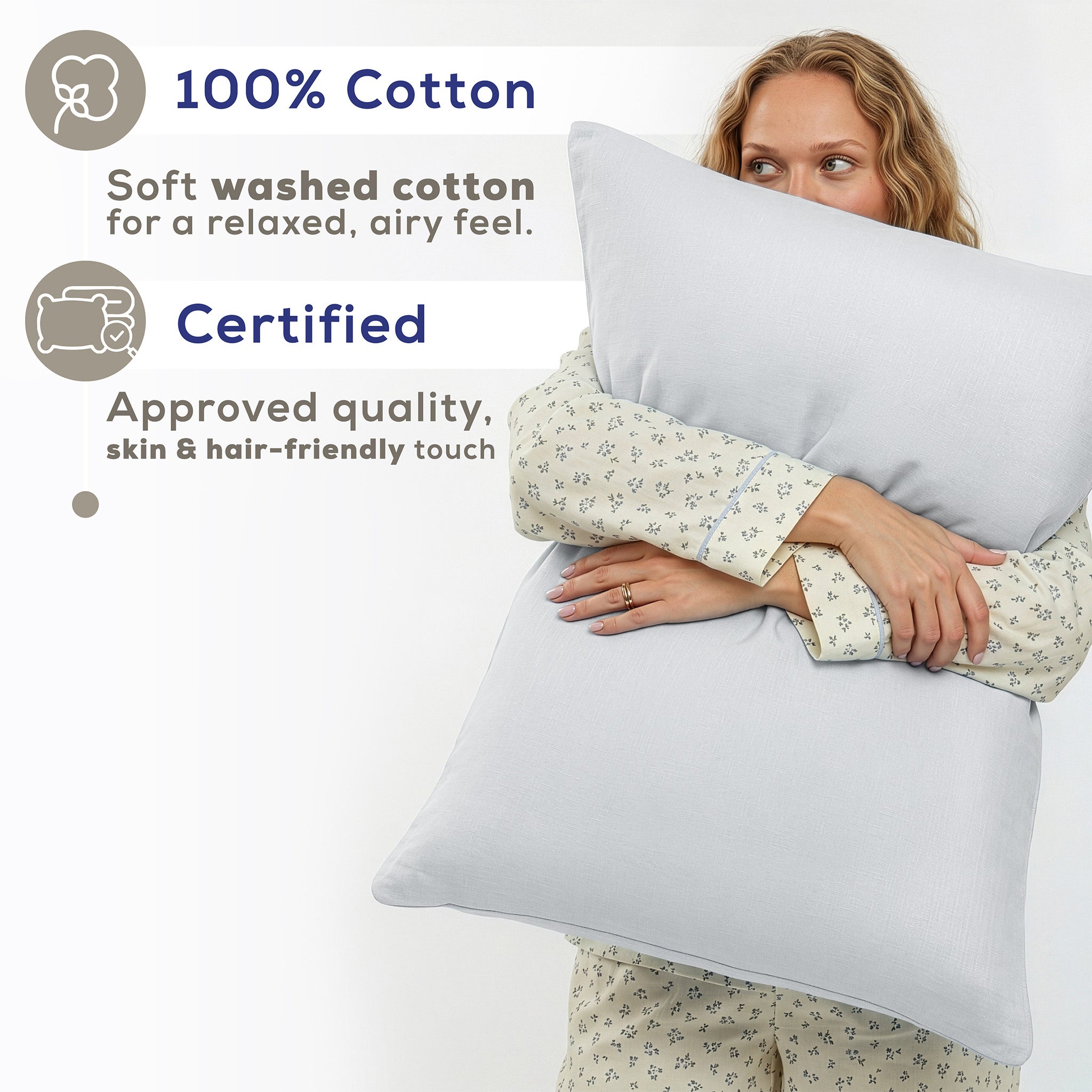American Soft Linen 100% Washed Cotton Percale Sheet Set – Soft Breathable Bedding with Pillowcases