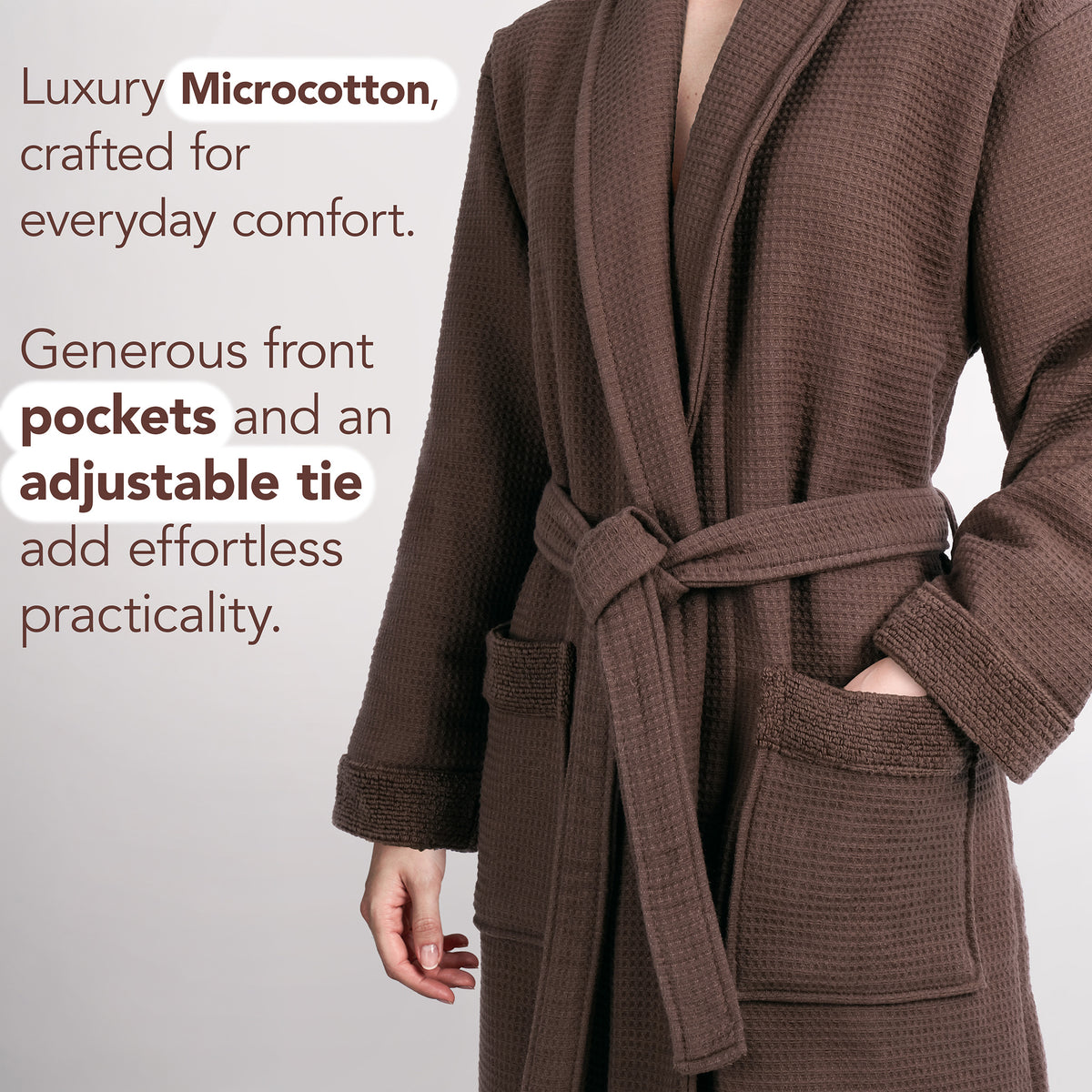 American Soft Linen Women's 100% Turkish Cotton Bathrobe | Micro Cotton Shawl Collar