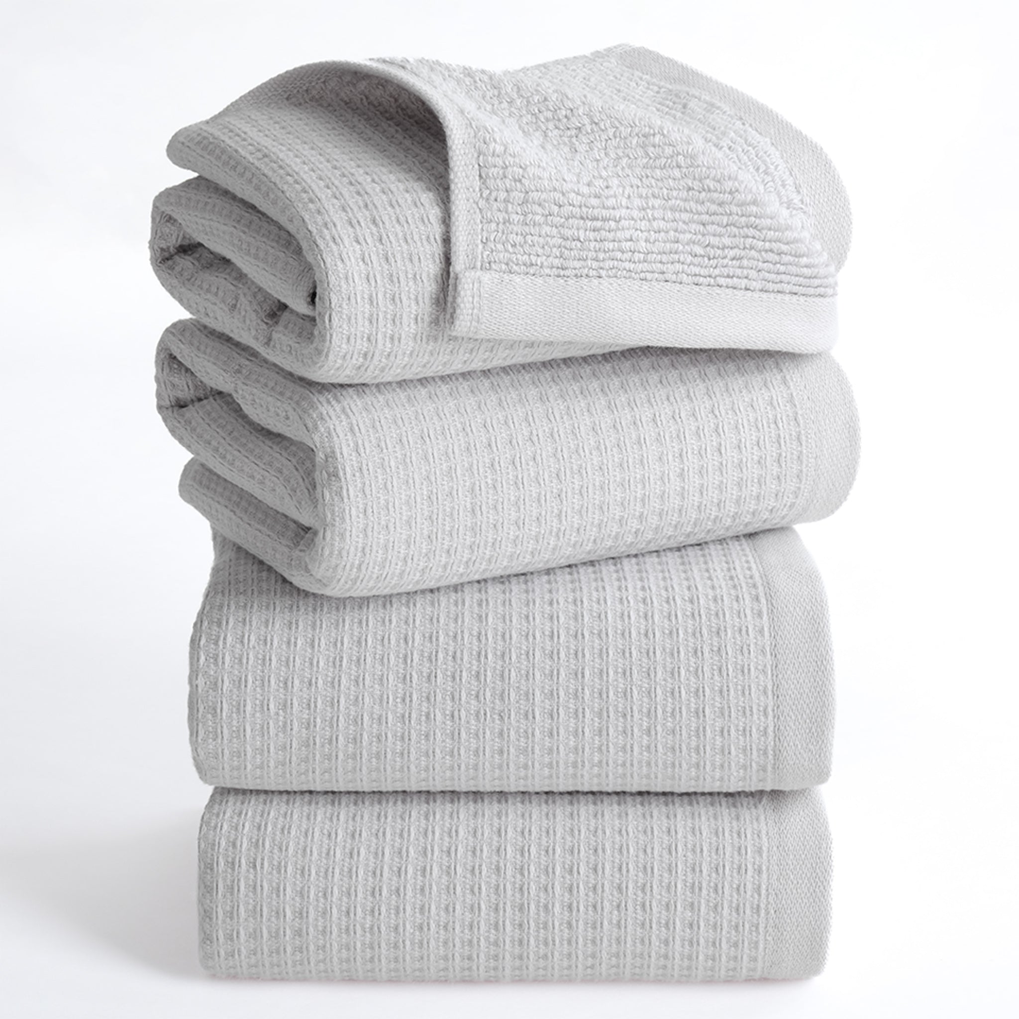 NOLA 4-Pack Turkish Cotton Hand Towels – 600 GSM Luxury Waffle Towels