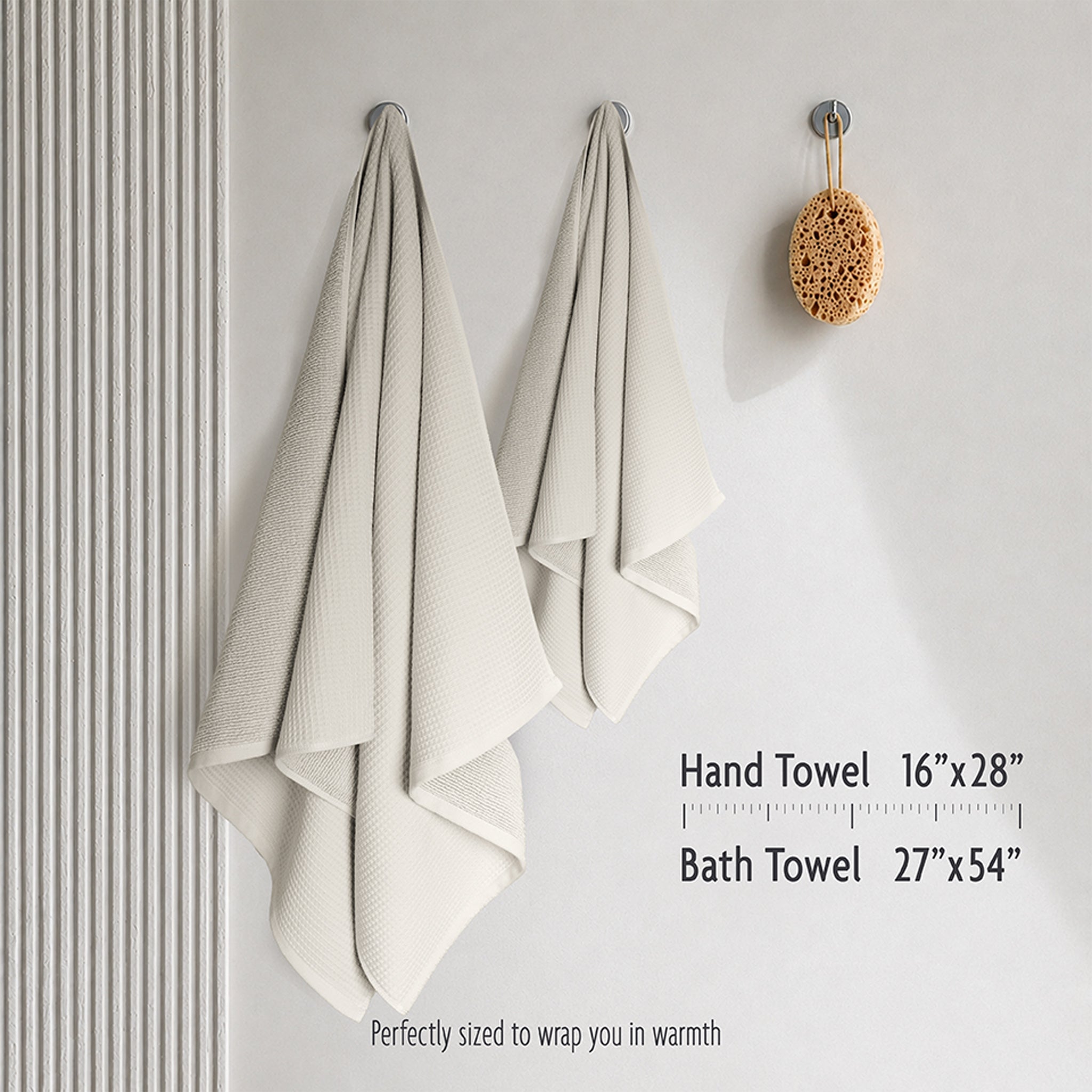 NOLA 6-Piece Turkish Towel Set – 600 GSM Turkish Cotton Waffle Towels