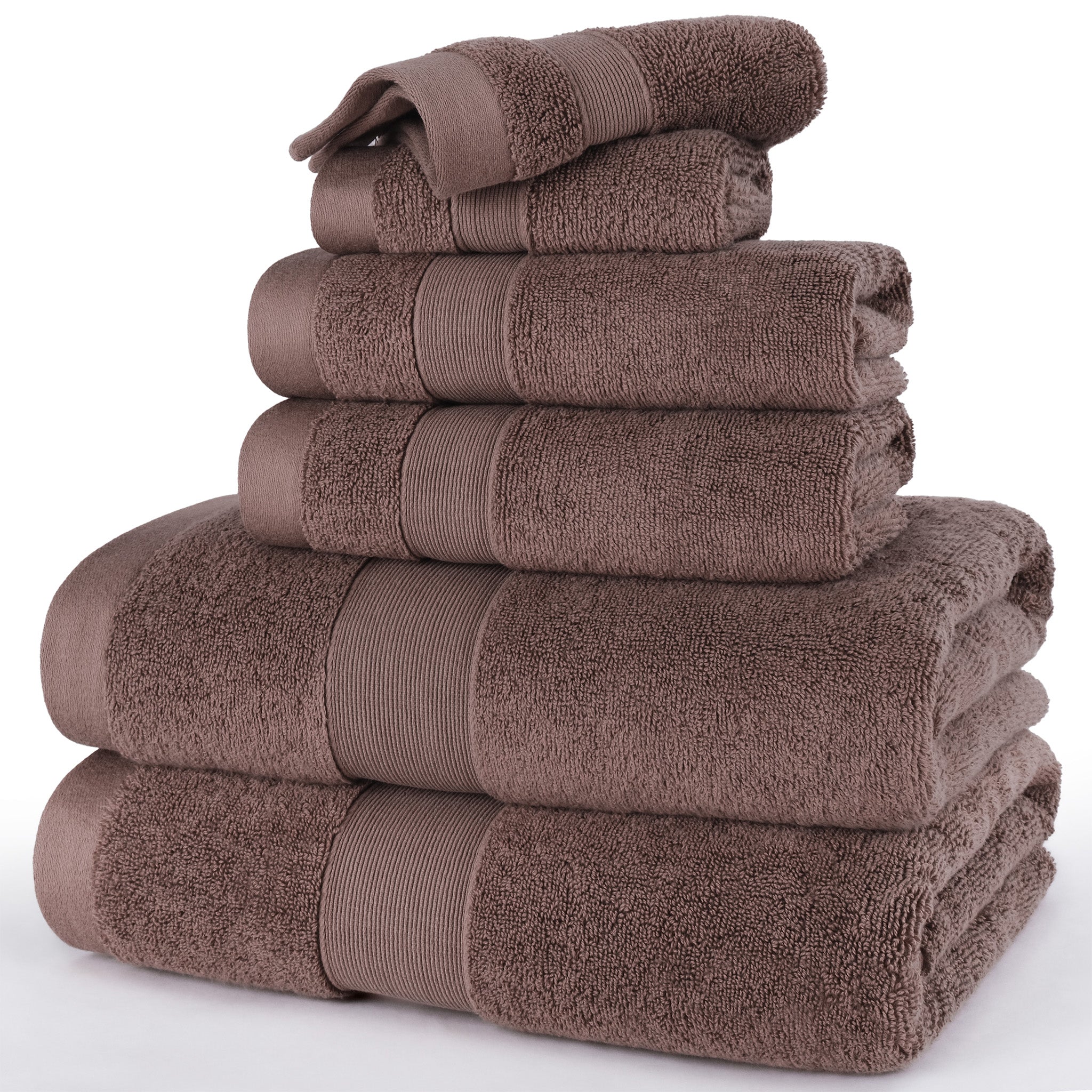 SIENA 6-Piece Turkish Towel Set – 700 GSM Turkish Cotton Luxury Hotel Bath Towels