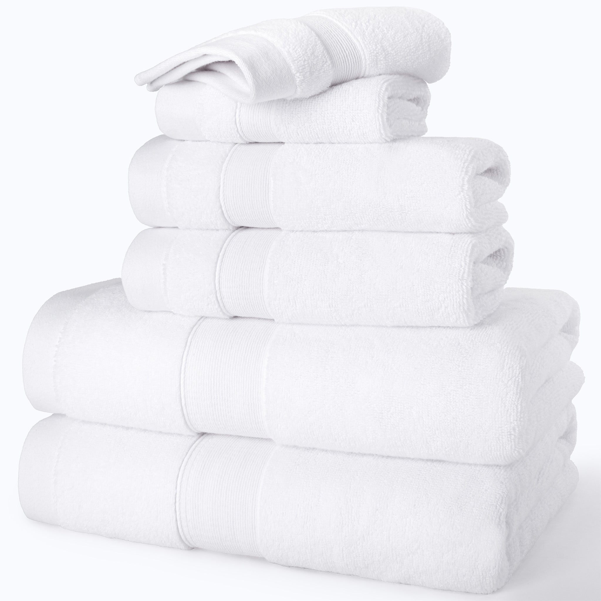 SIENA 6-Piece Turkish Towel Set – 700 GSM Turkish Cotton Luxury Hotel Bath Towels