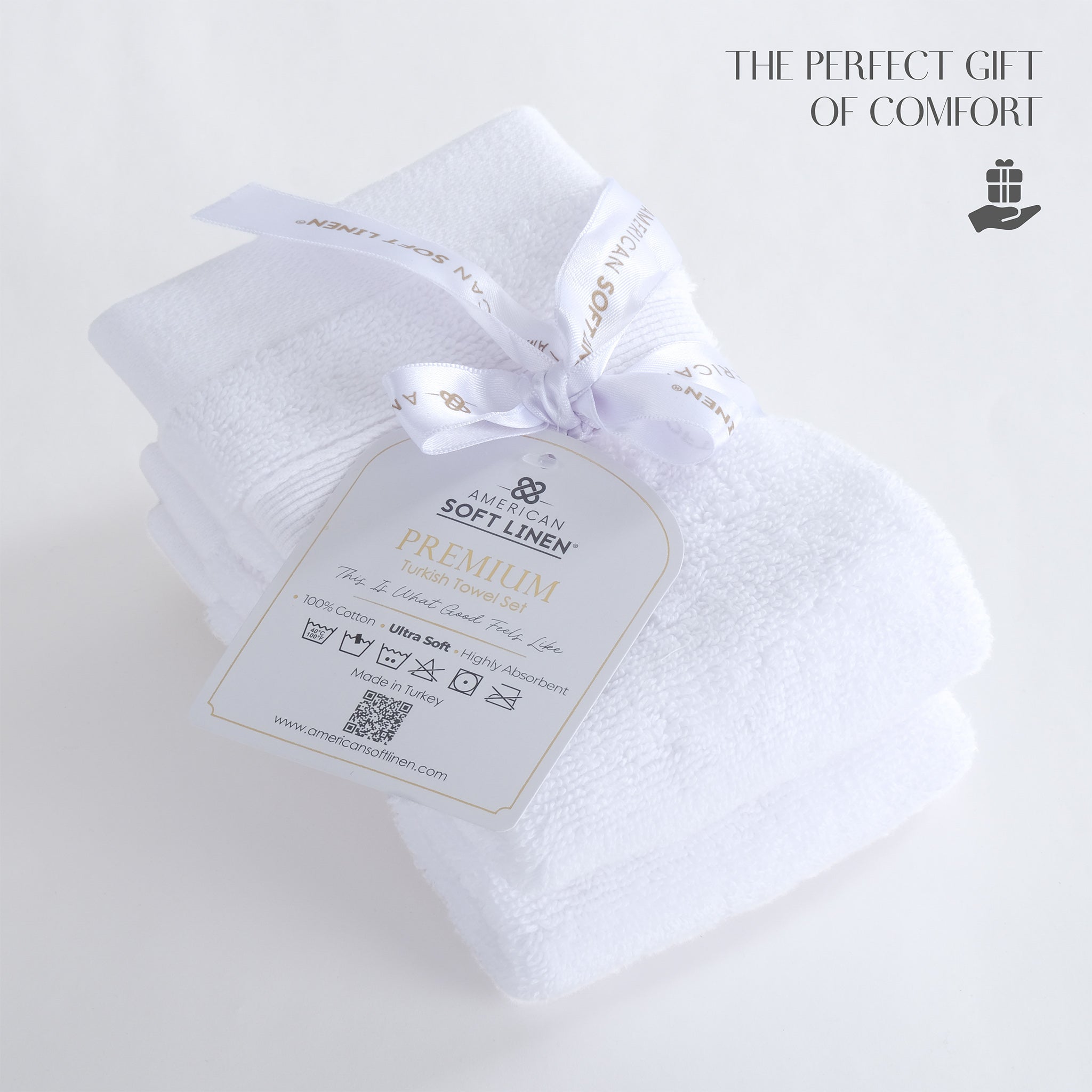 SIENA Turkish Cotton Washcloths – 700 GSM Luxury 13 x 13", 2-Piece