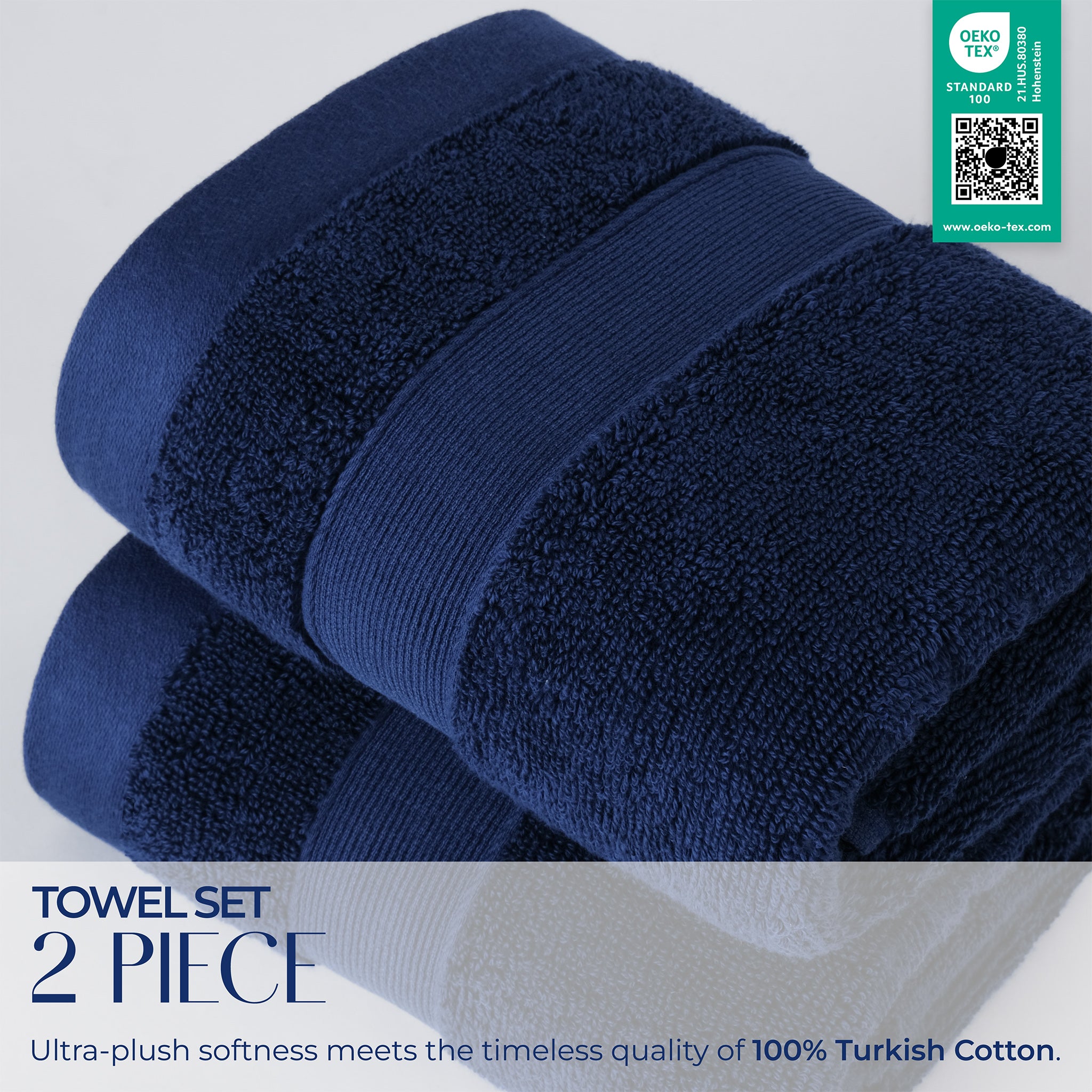 SIENA Wholesale Luxury Turkish Cotton Hand Towels – 700 GSM, Case Pack of 42