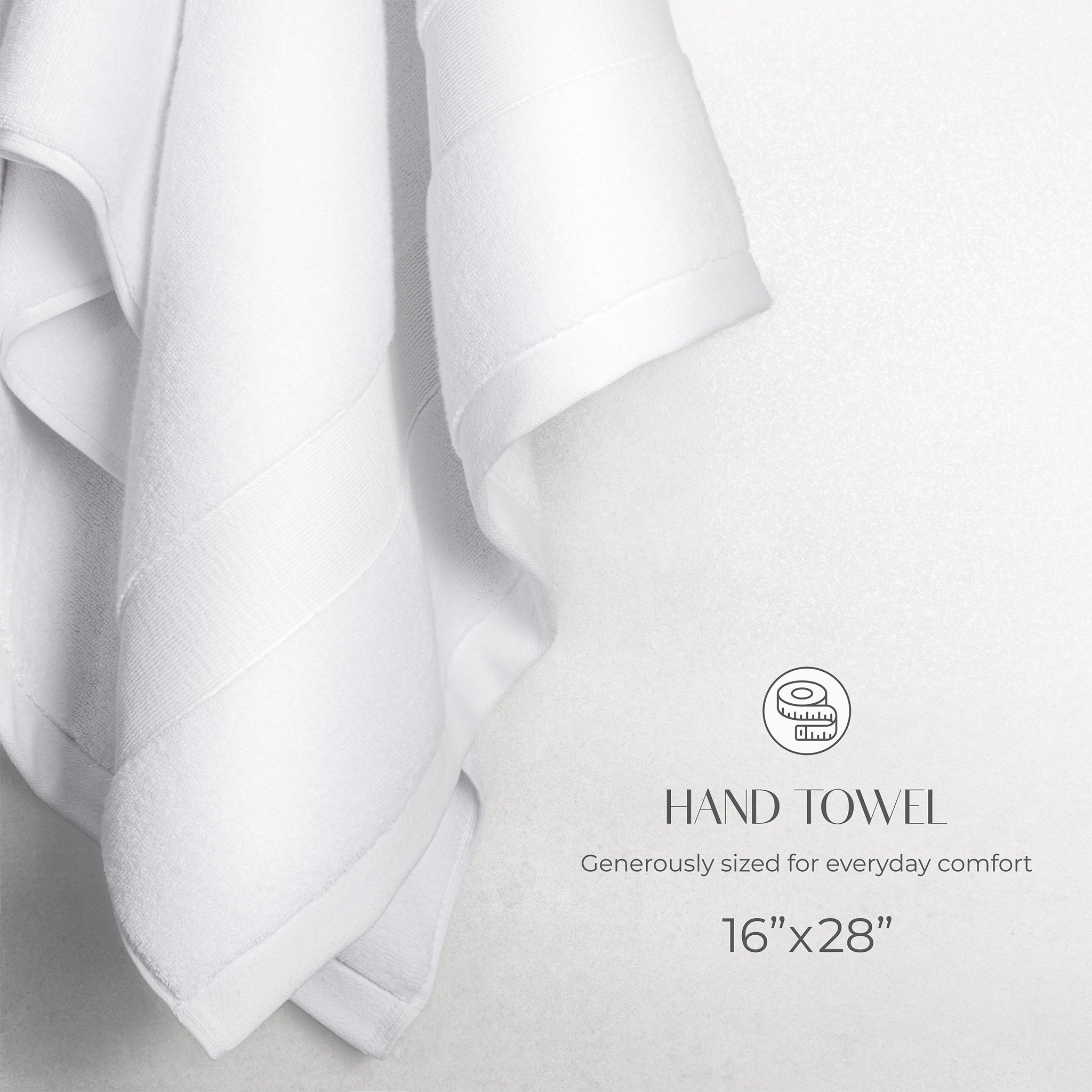 SIENA Wholesale Luxury Turkish Cotton Hand Towels – 700 GSM, Case Pack of 42