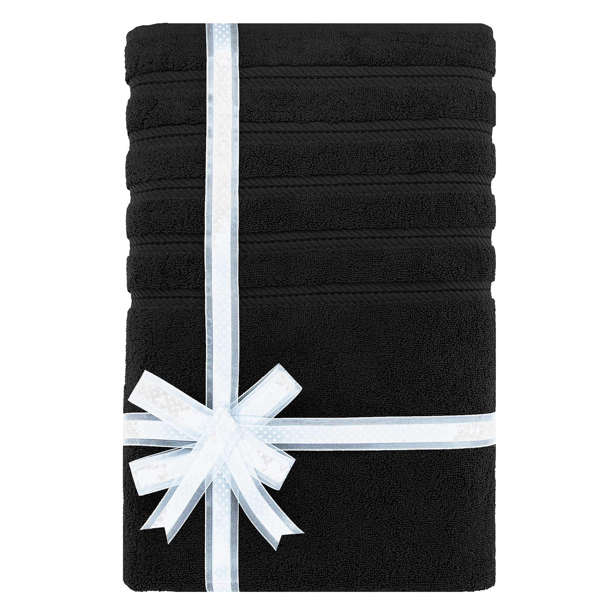 American Soft Linen - 35x70 Jumbo Bath Sheet Turkish Bath Towel - 16 Piece Case Pack - Black - 3
