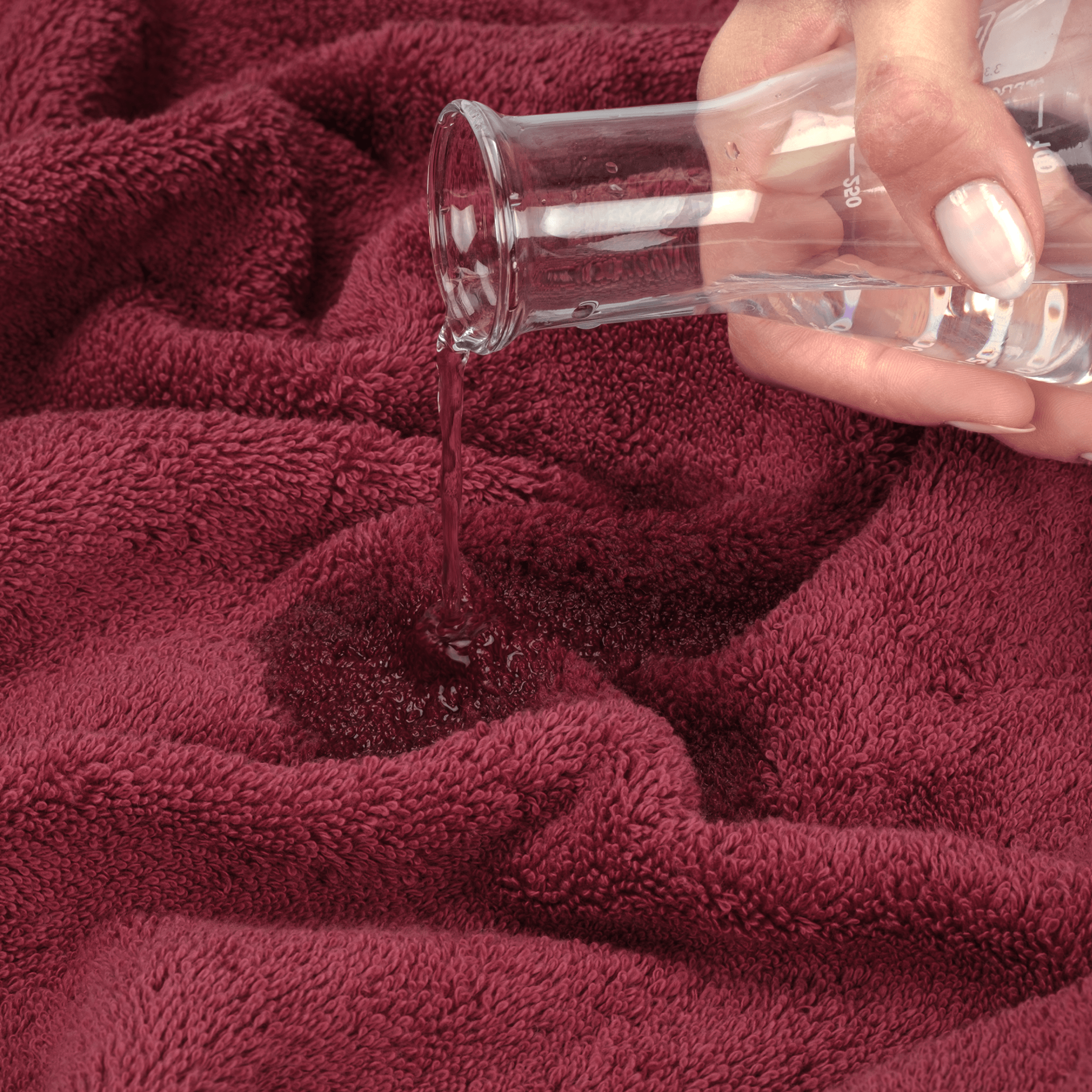 American Soft Linen - 3 Piece Turkish Cotton Towel Set - Bordeaux-Red - 6