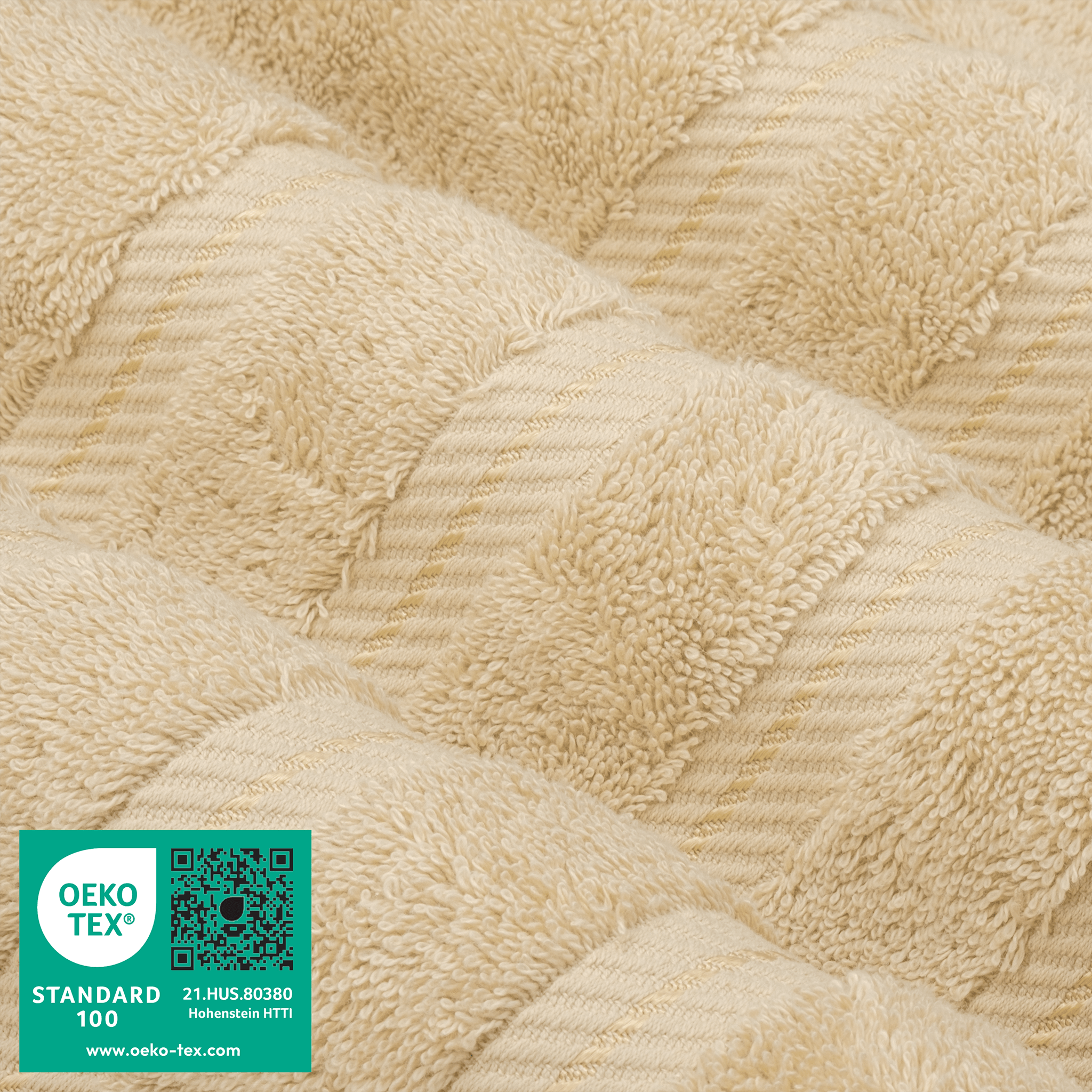American Soft Linen - 3 Piece Turkish Cotton Towel Set - Sand-Taupe - 3
