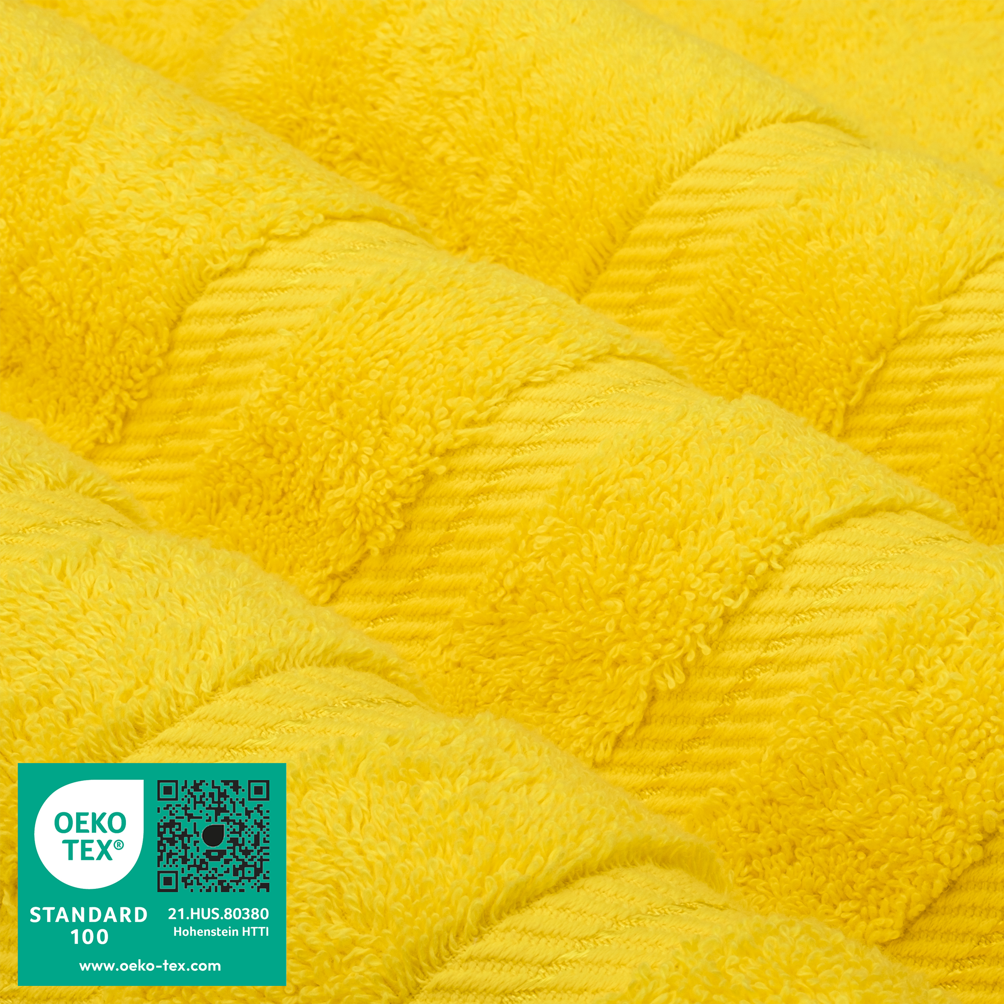 American Soft Linen - 3 Piece Turkish Cotton Towel Set - Yellow - 3