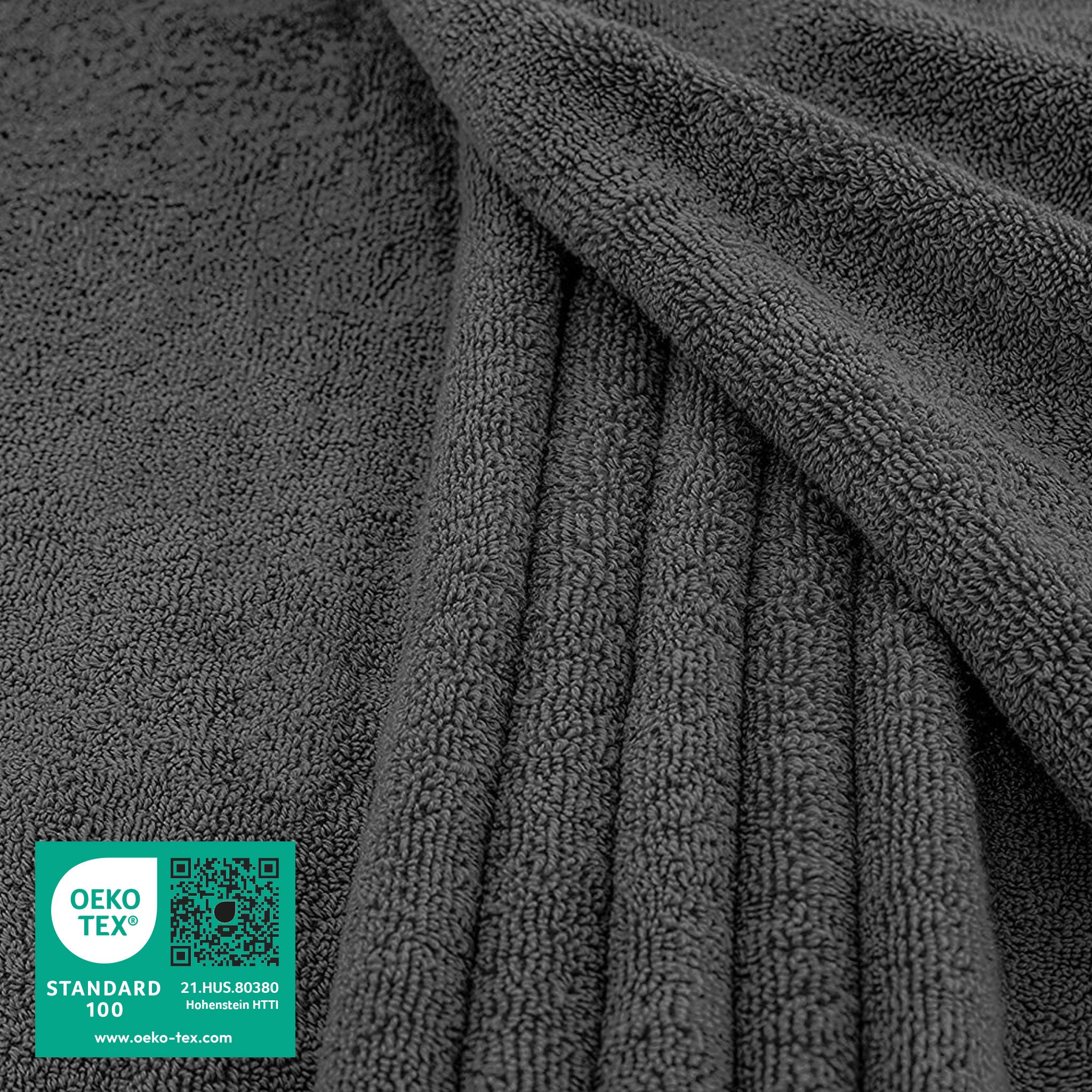 American Soft Linen - 40x80 Inch Oversized Bath Sheet Turkish Bath Towel - 12 Piece Case Pack - Gray - 2