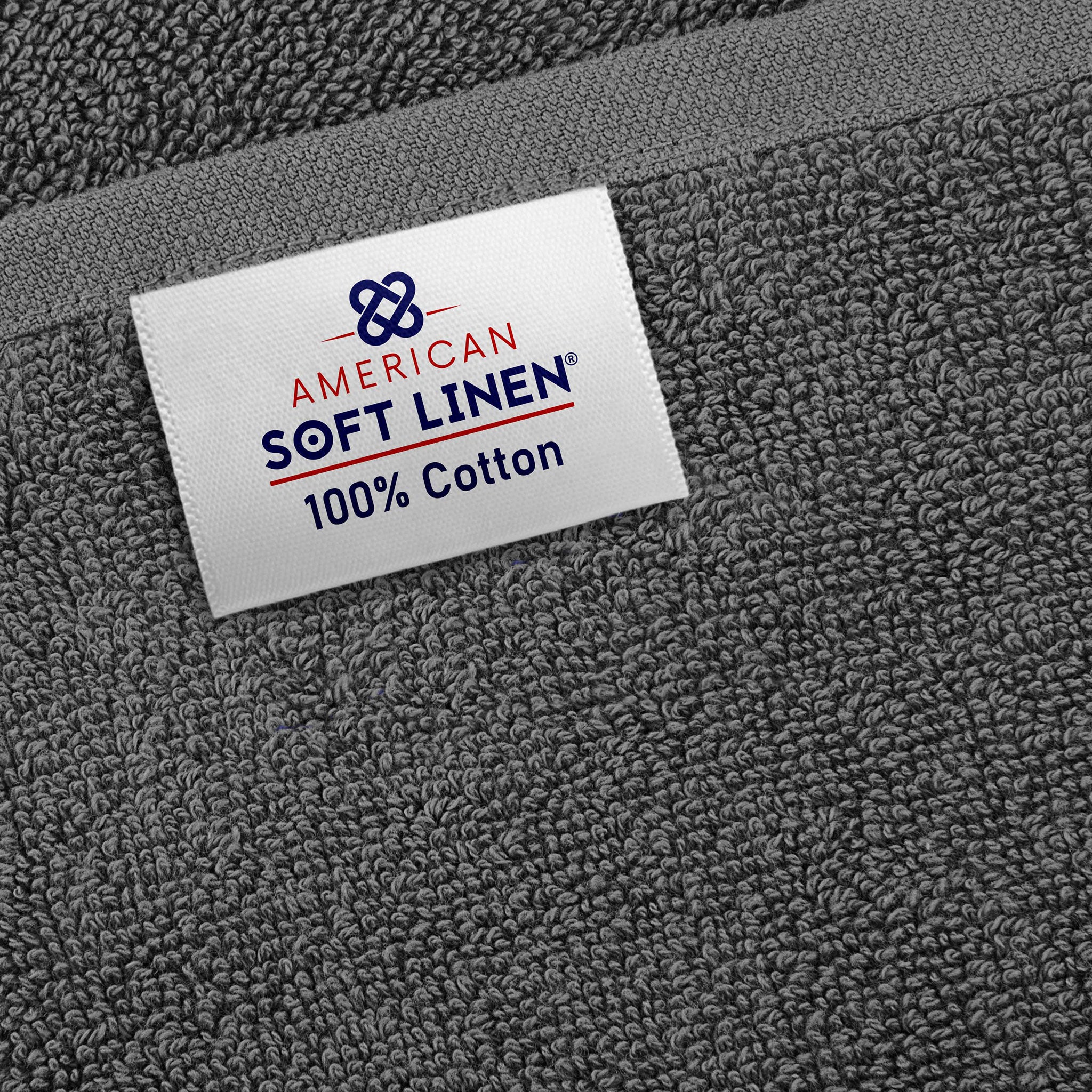 American Soft Linen - 40x80 Inch Oversized Bath Sheet Turkish Bath Towel - 12 Piece Case Pack - Gray - 5
