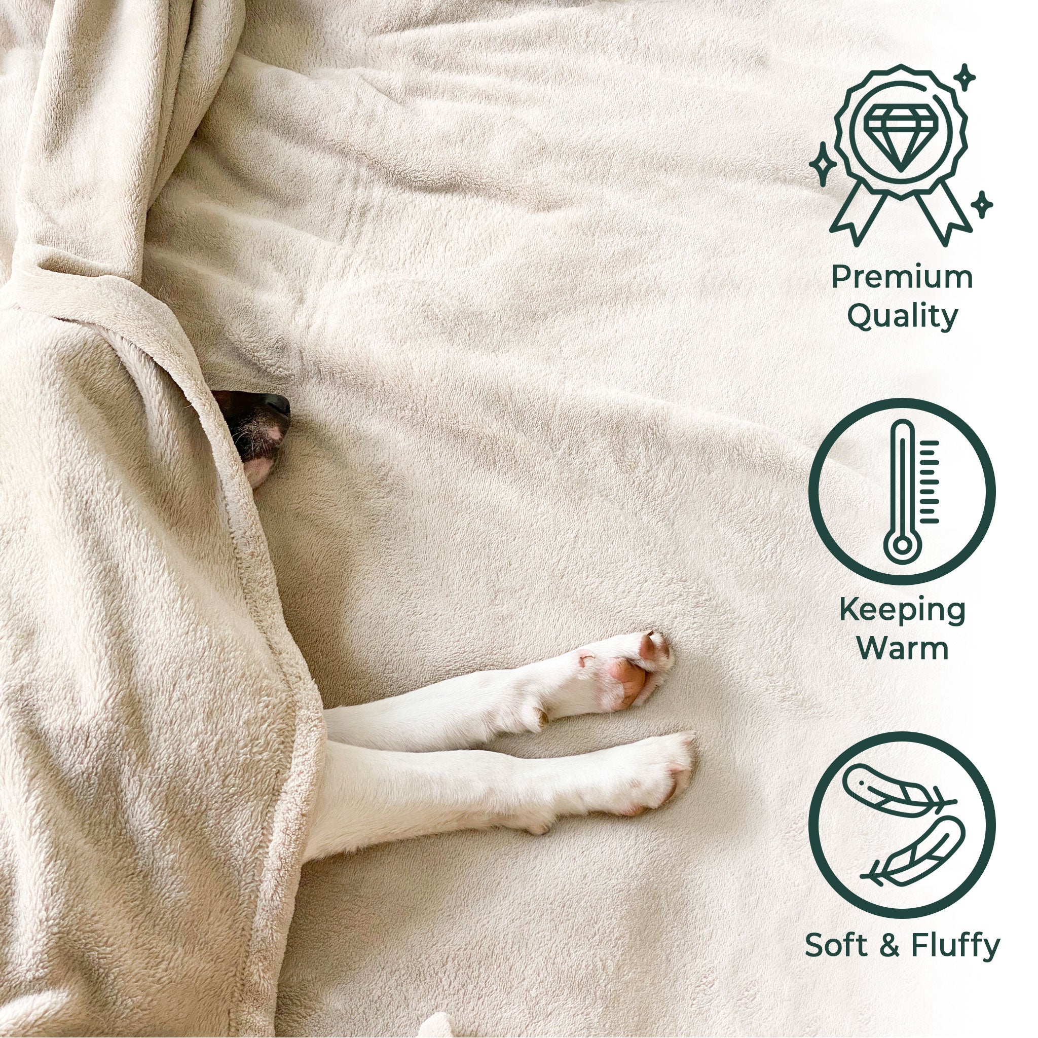 American Soft Linen - Bedding Fleece Blanket - Wholesale - 9 Set Case Pack - Queen Size 85x90 inches - Sand-Taupe - 2