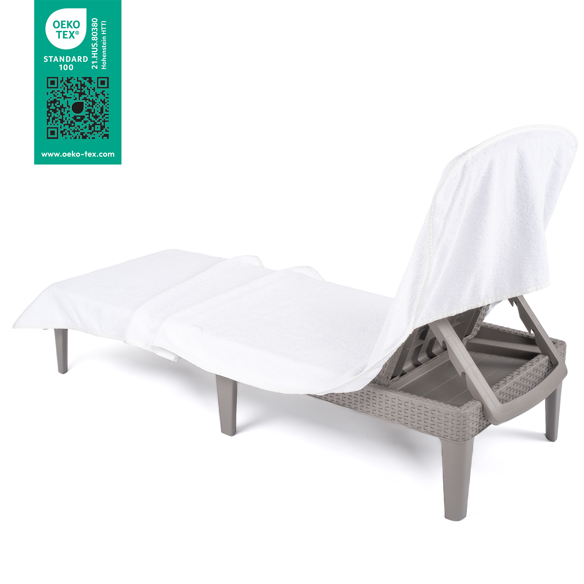 American Soft Linen - Chaise Lounge Covers Towel - 16 Set Case Pack - White - 5