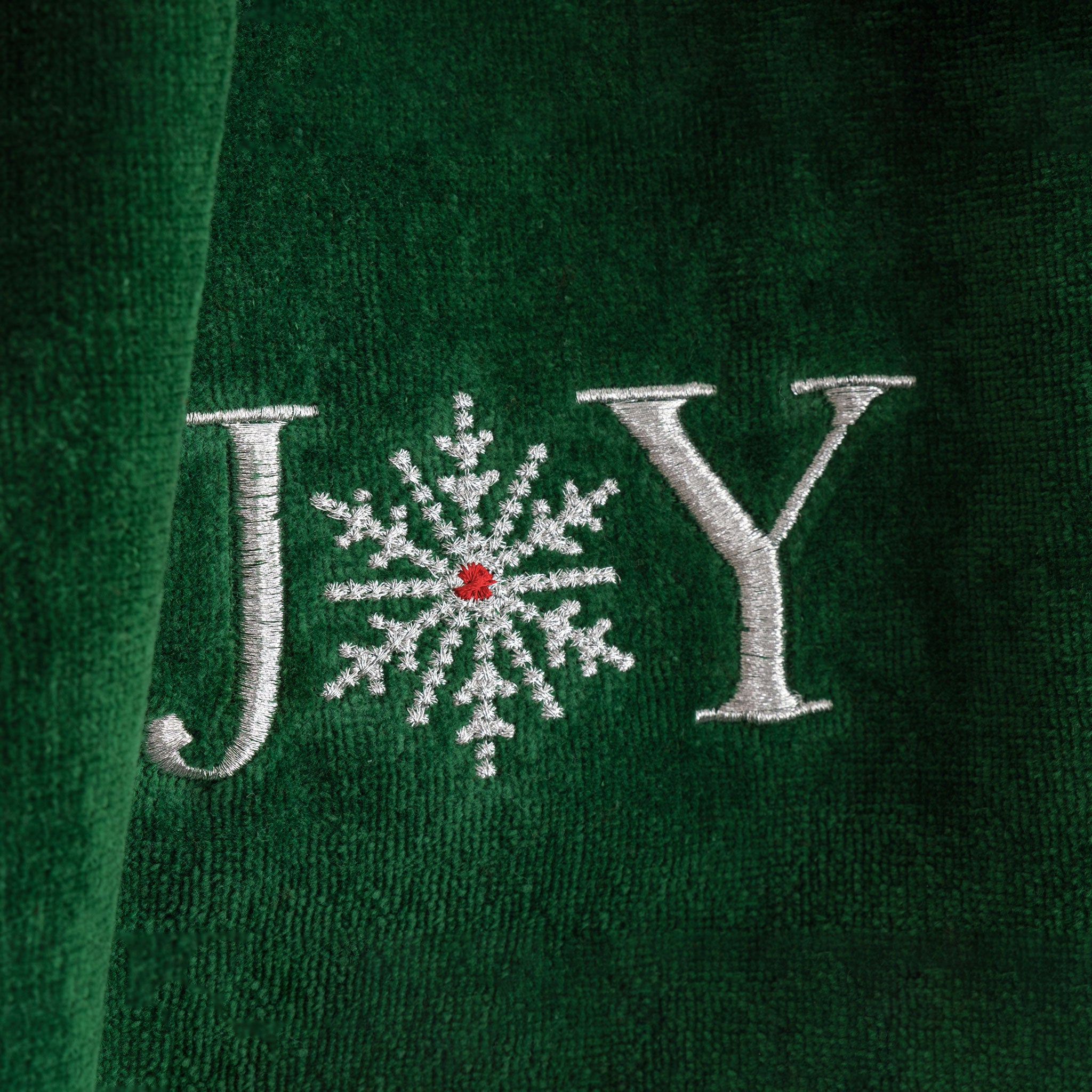 American Soft Linen - Christmas Towels 2 Packed Embroidered Towels for Decor Xmas - Joy-Believe - 5