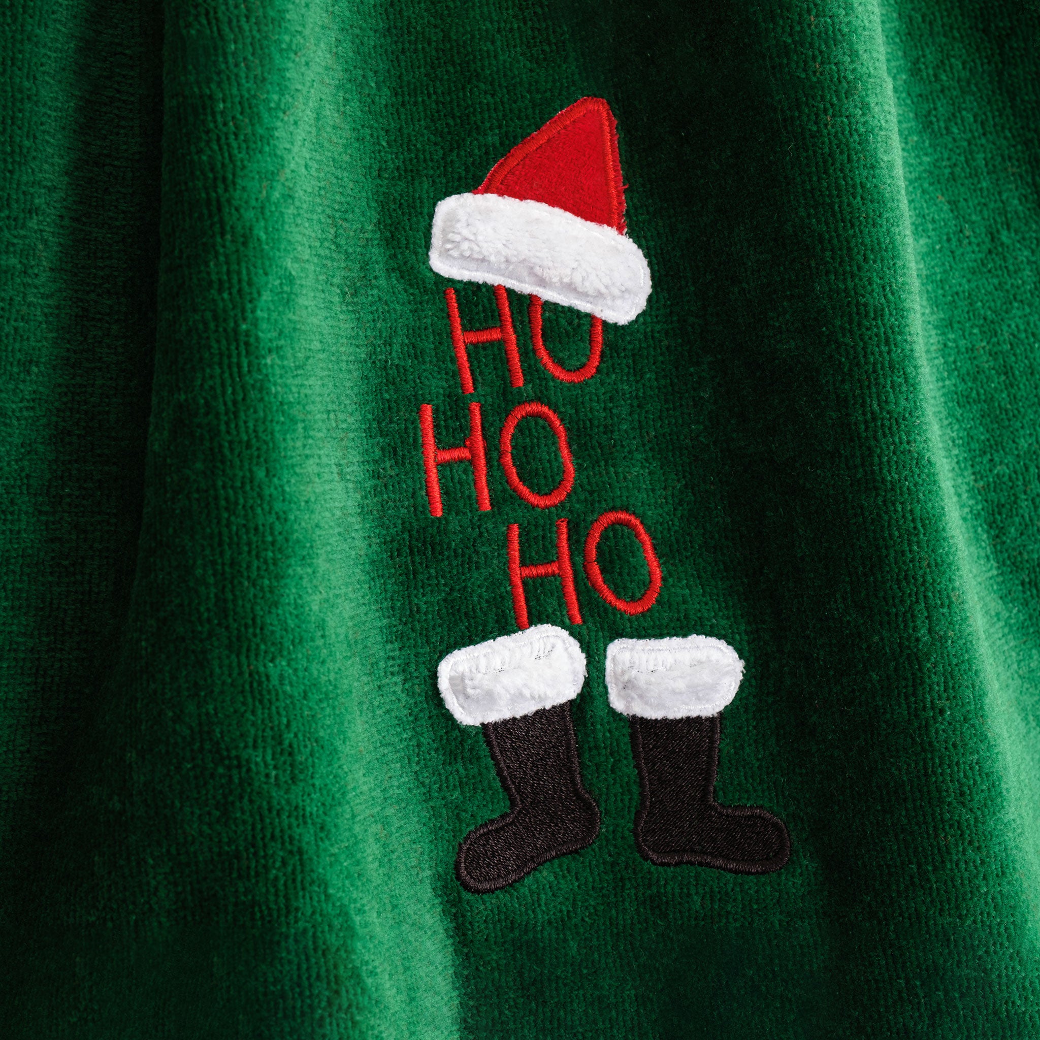 American Soft Linen - Christmas Towels 2 Packed Embroidered Towels for Decor Xmas - Merry-Hoho - 4