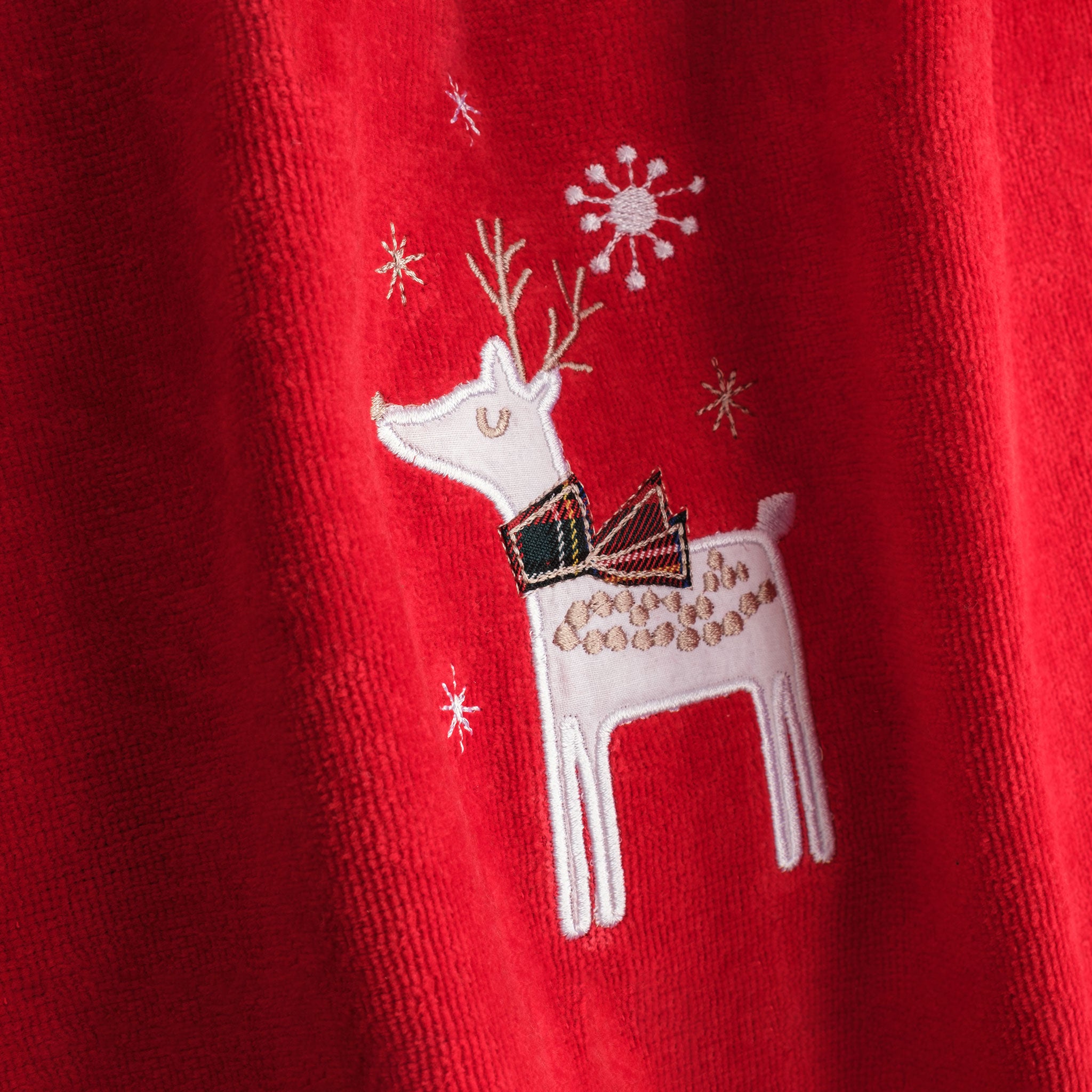 American Soft Linen - Christmas Towels 2 Packed Embroidered Towels for Decor Xmas - Merry Tree-Deery - 5
