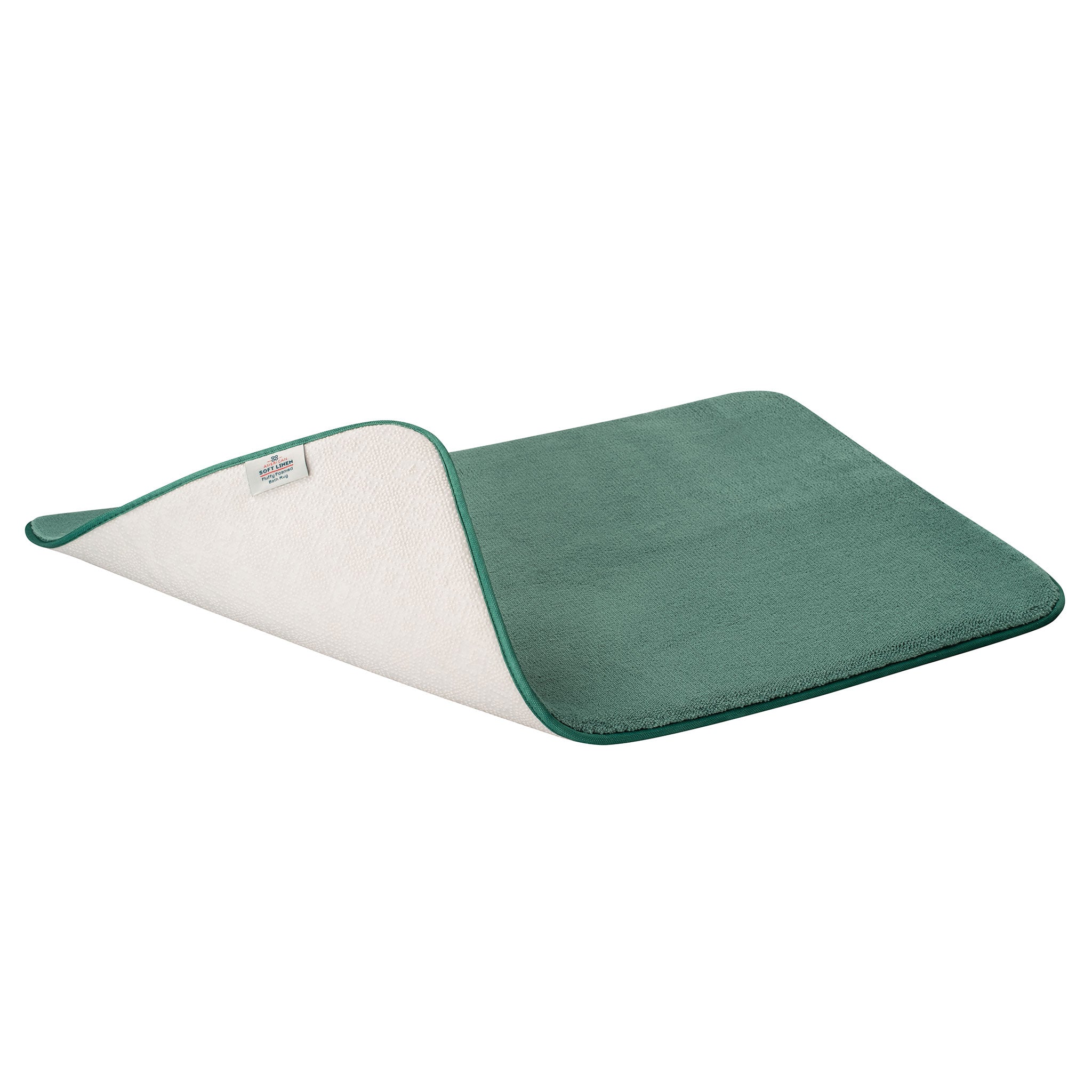 American Soft Linen - Fluffy Foamed Non-Slip Bath Rug-21x32 Inch - Colonial-Blue - 5