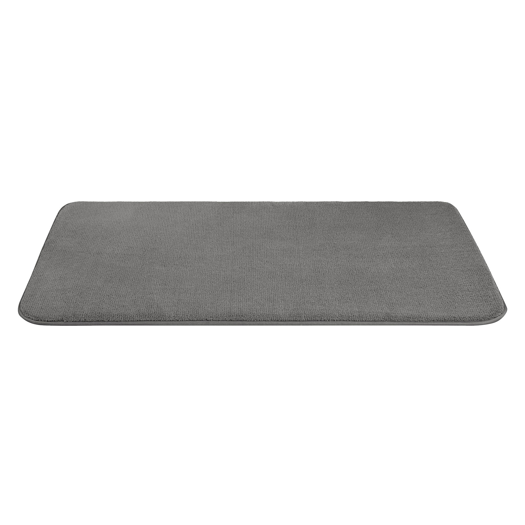American Soft Linen - Fluffy Foamed Non-Slip Bath Rug-21x32 Inch - Gray - 6