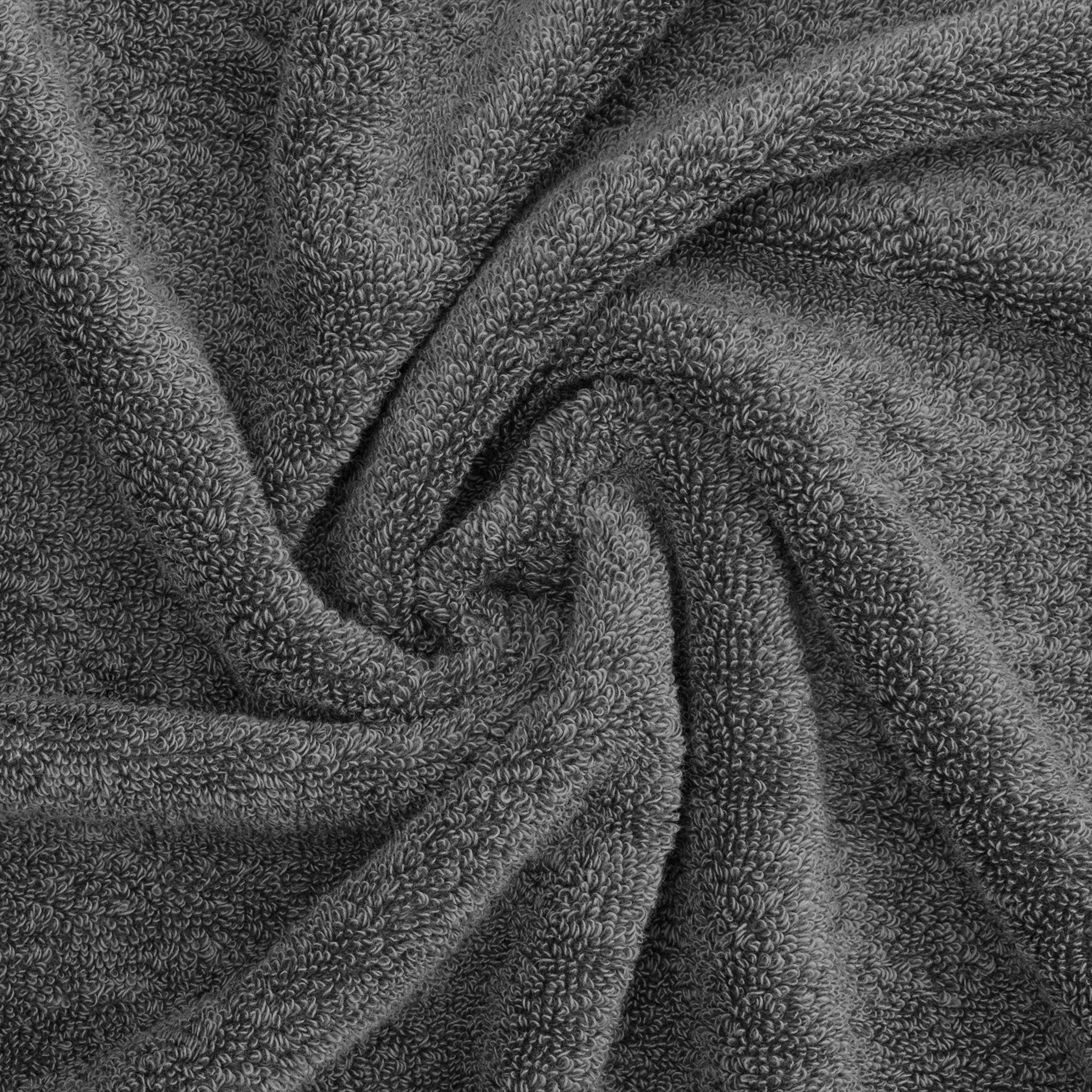 American Soft Linen - Salem 6 Piece Turkish Combed Cotton Luxury Bath Towel Set - 10 Set Case Pack - Gray - 8