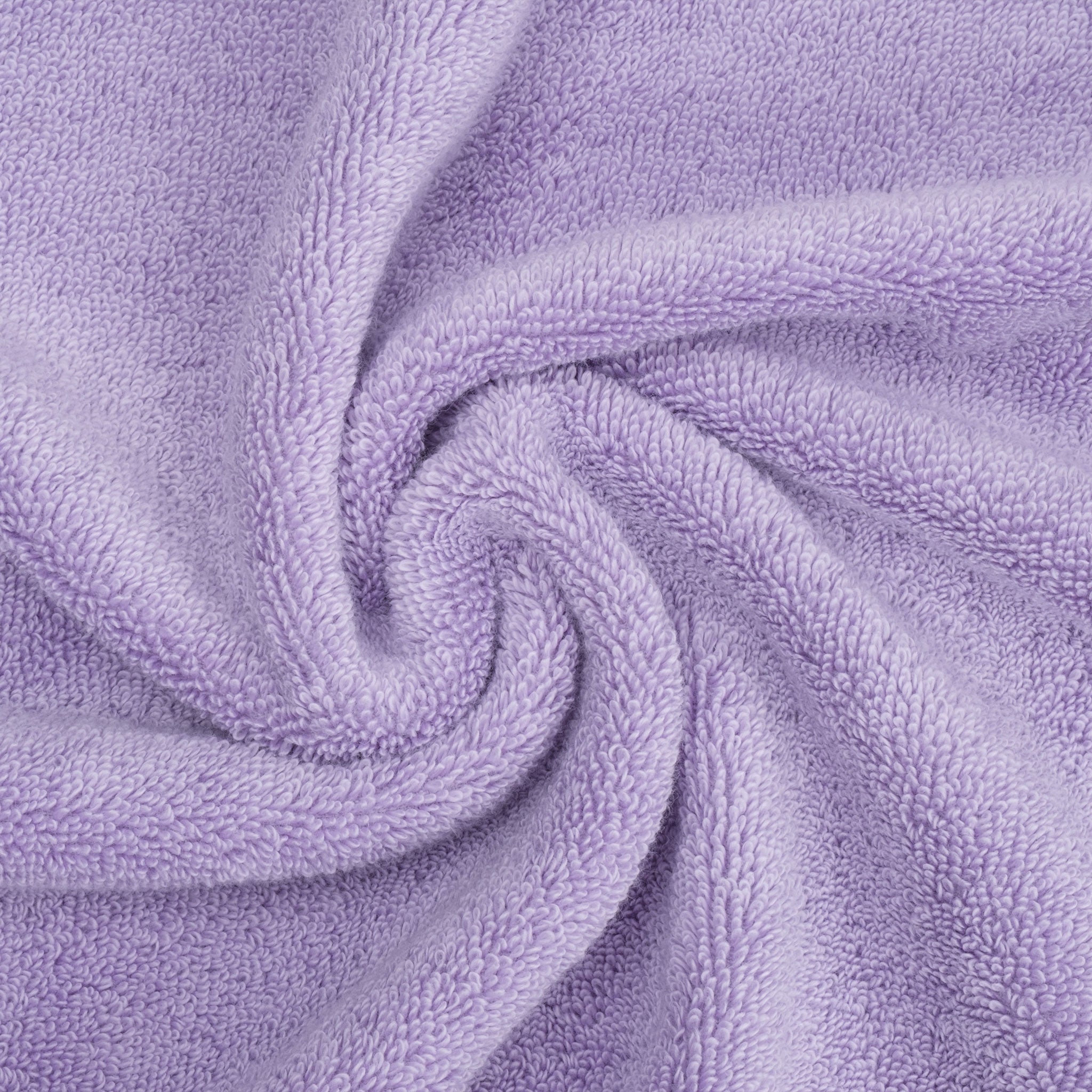 American Soft Linen - Salem 6 Piece Turkish Combed Cotton Luxury Bath Towel Set - 10 Set Case Pack - Lilac - 8