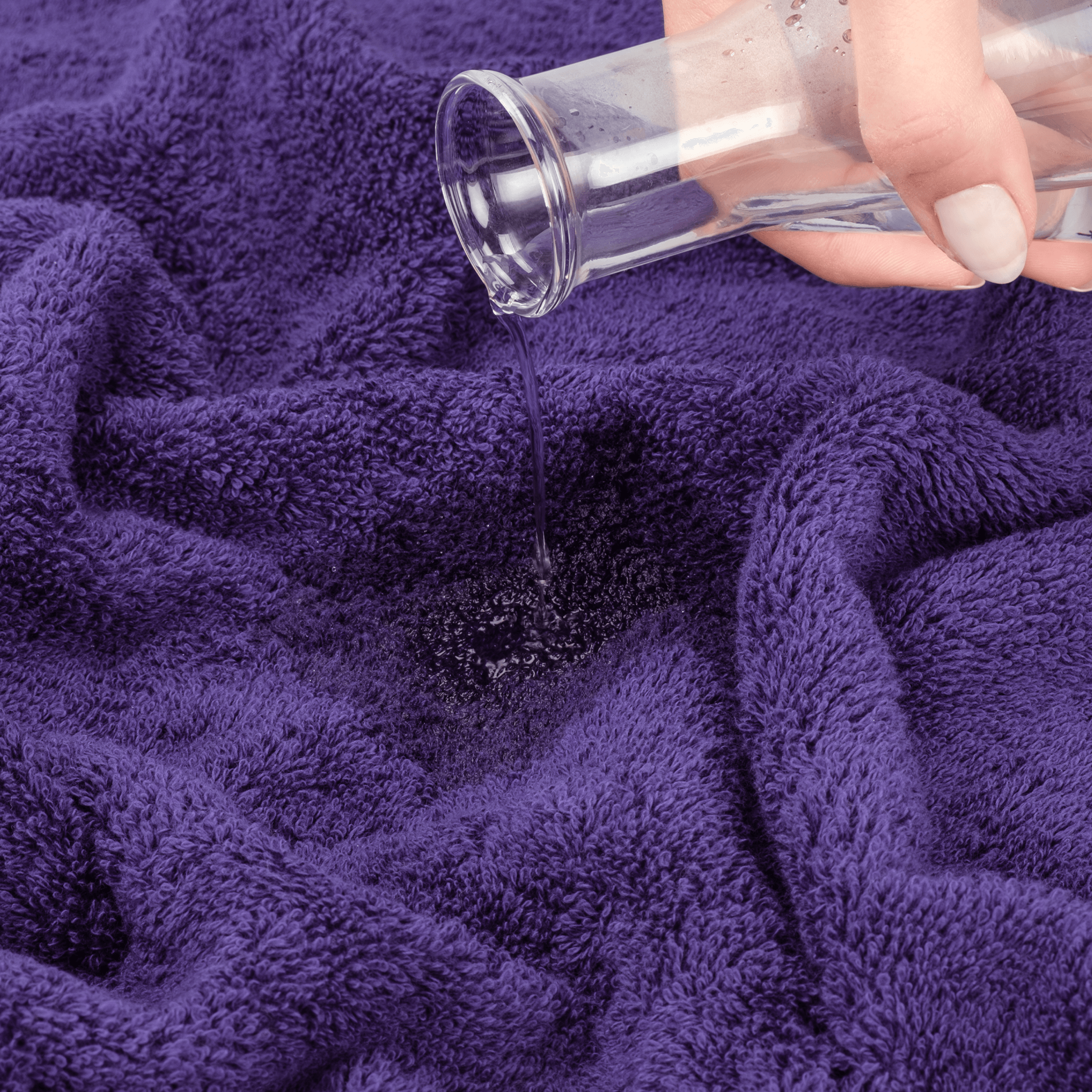 American Soft Linen - Single Piece Turkish Cotton Washcloth Towels - Purple - 7