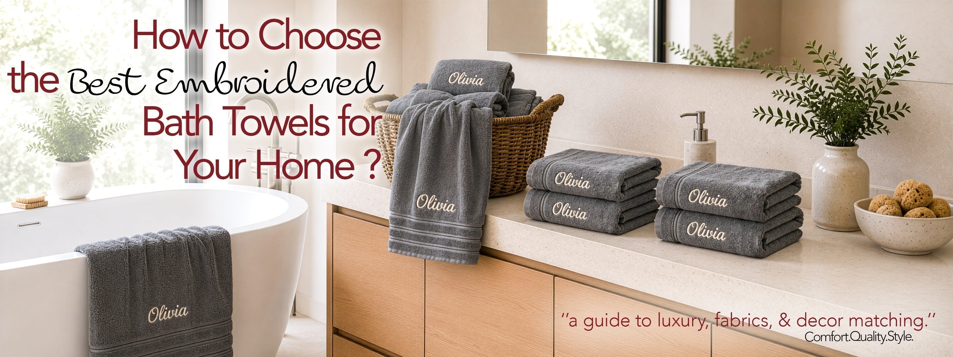 How to Choose the Best Embroidered Bath Towels