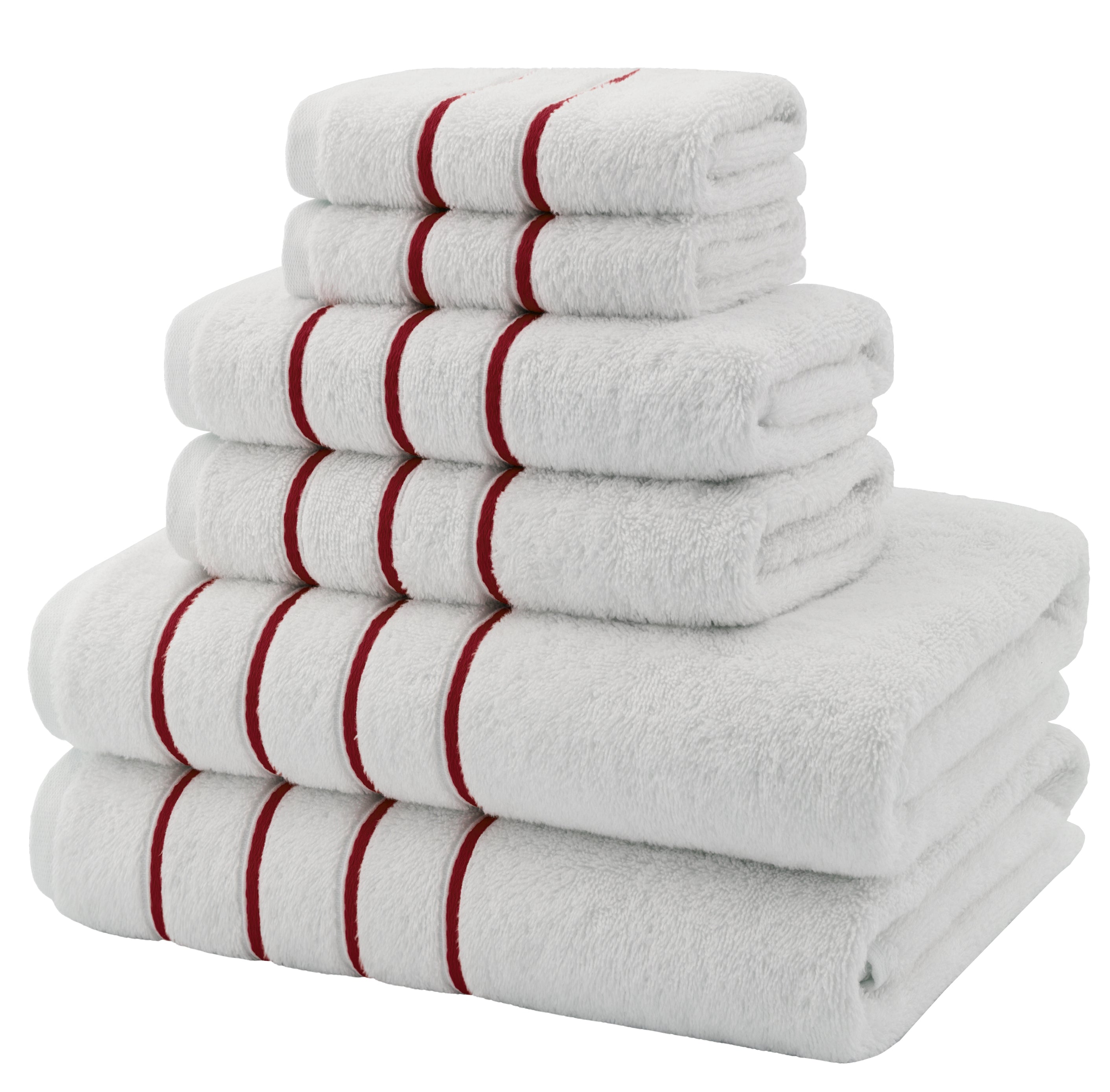 American Soft Linen Salem Bath Towel Set, 6 Piece Towels for