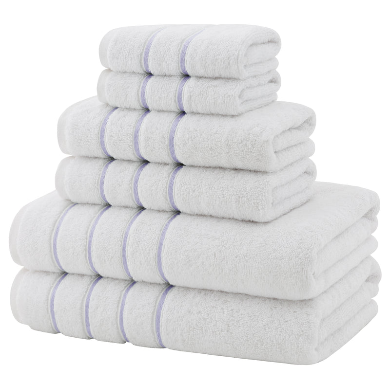 American Soft Linen - Salem 6 Piece Turkish Cotton Luxury Towel Set - Lilac - 2
