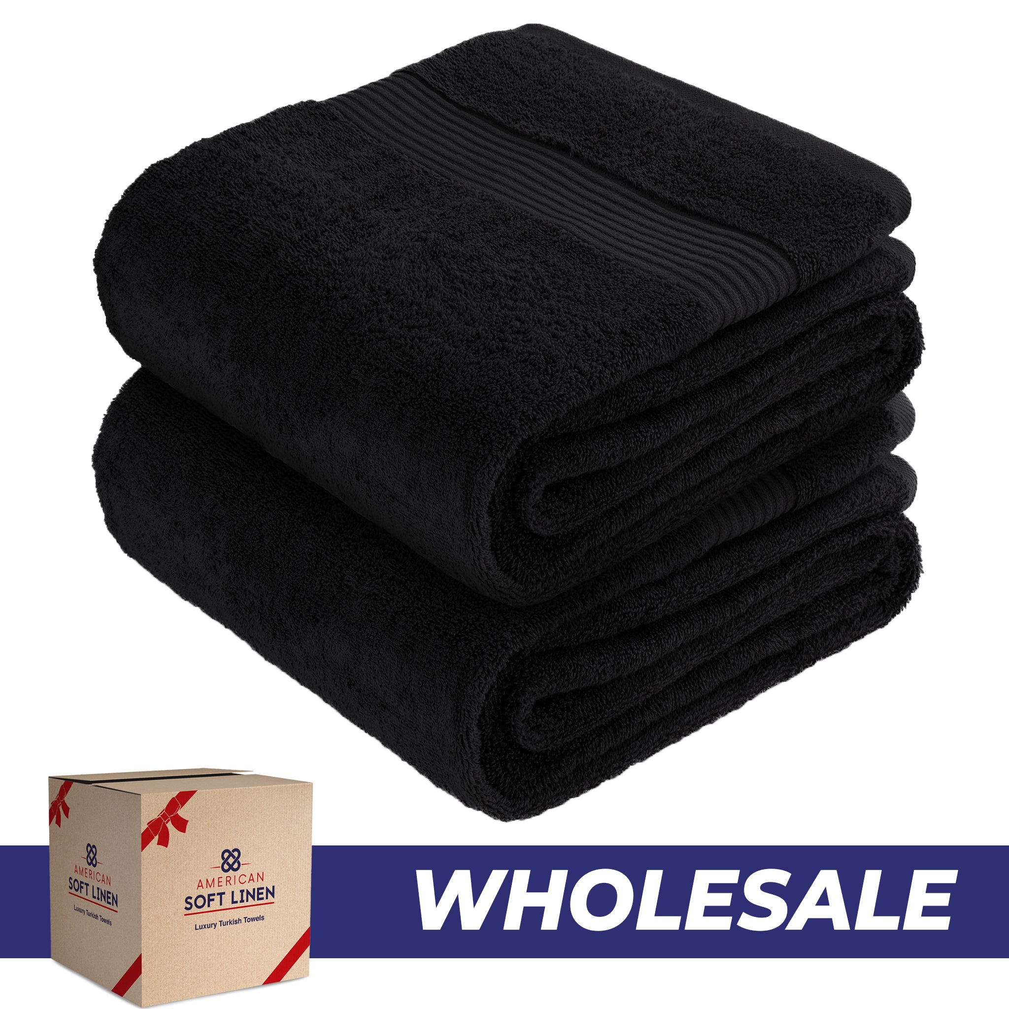 American Soft Linen Bekos 35x70 Inch Jumbo Bath Sheet Set of 2, Wholesale 100% Cotton Turkish Towel Set