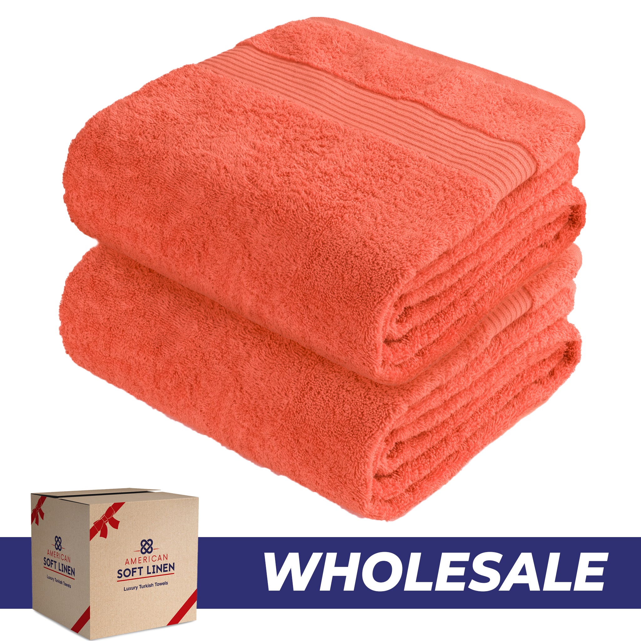 American Soft Linen Bekos 35x70 Inch Jumbo Bath Sheet Set of 2, Wholesale 100% Cotton Turkish Towel Set