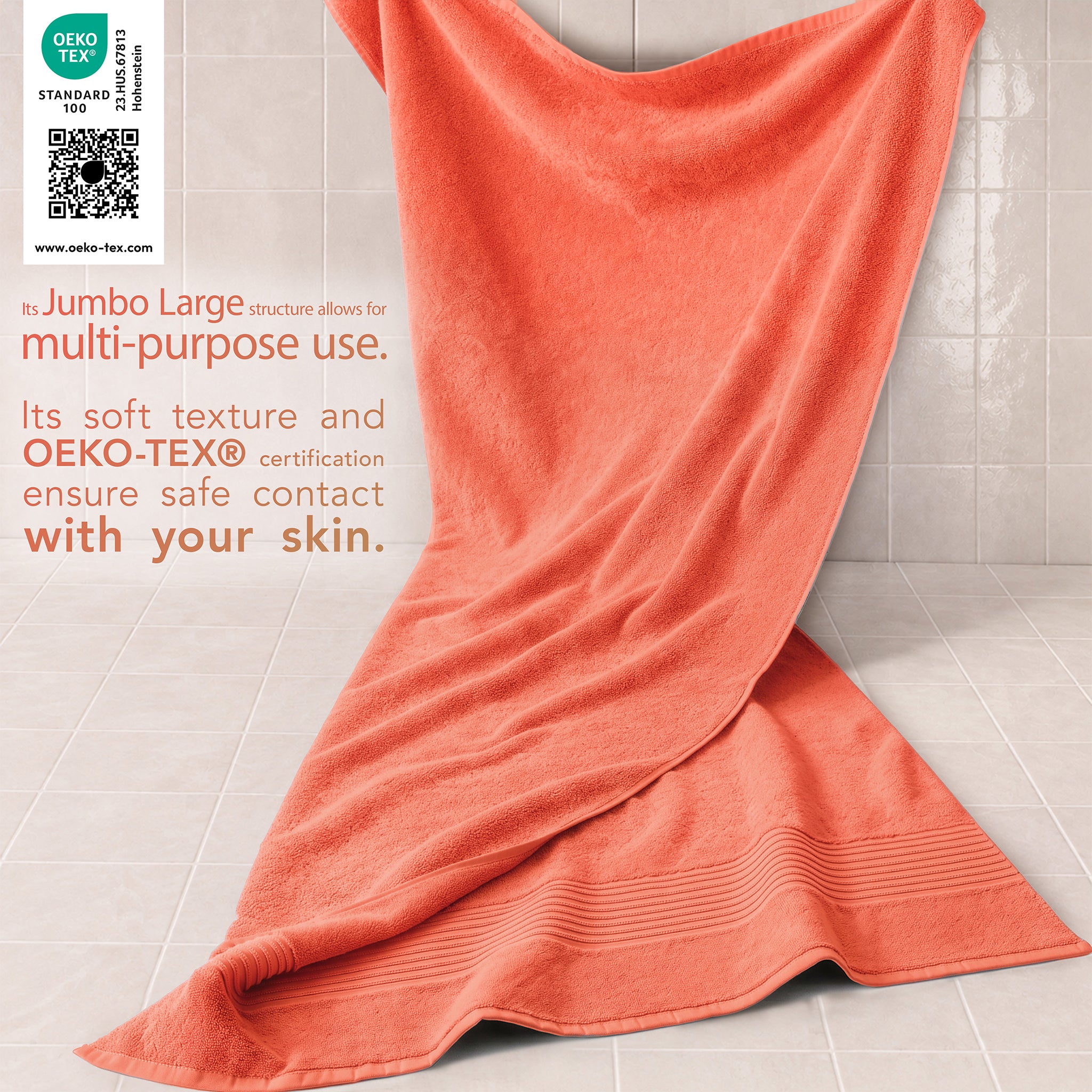 American Soft Linen Bekos 35x70 Inch Jumbo Bath Sheet Set of 2, Wholesale 100% Cotton Turkish Towel Set